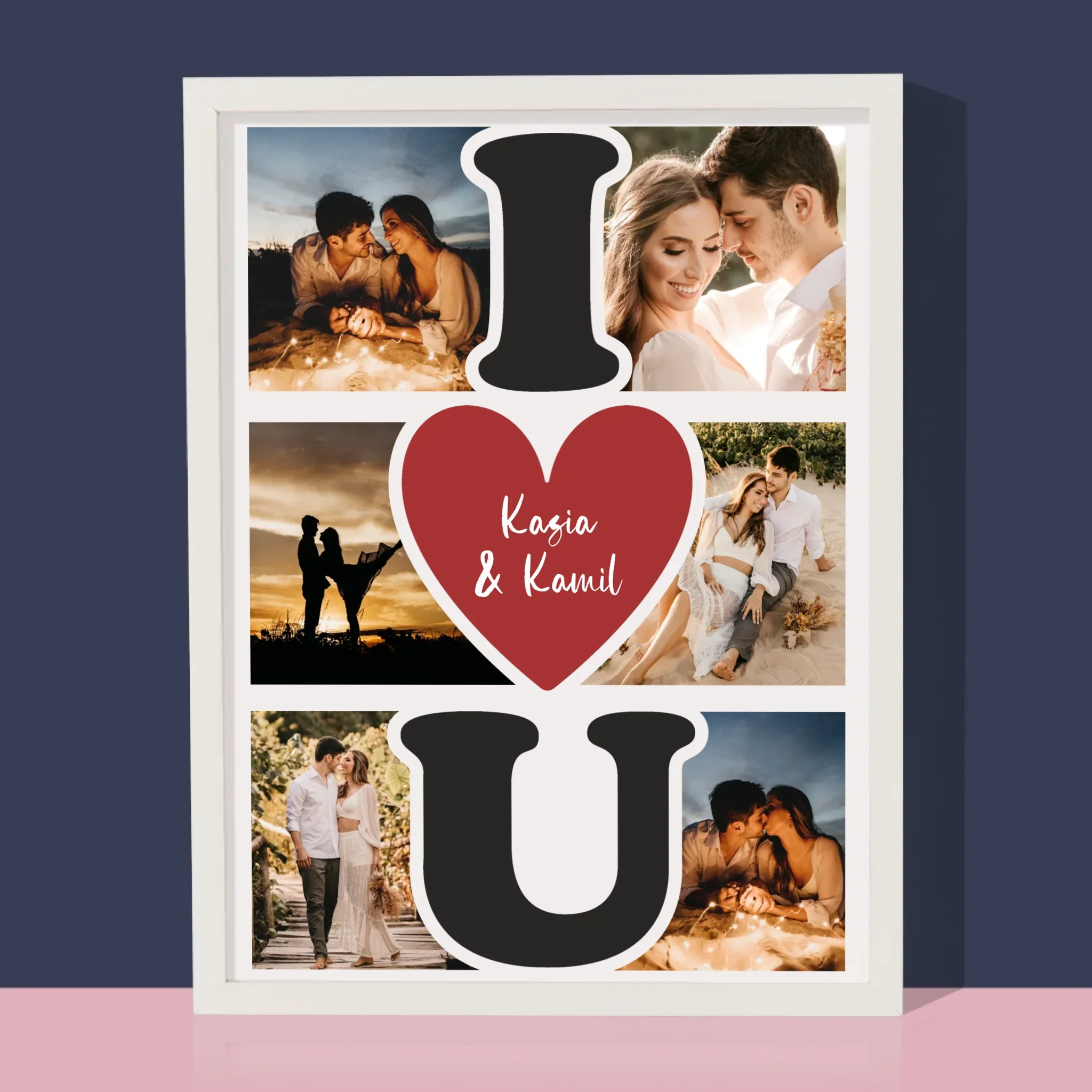 Fotokolaż: I Love You - Wydruk Obramowany - Image 4