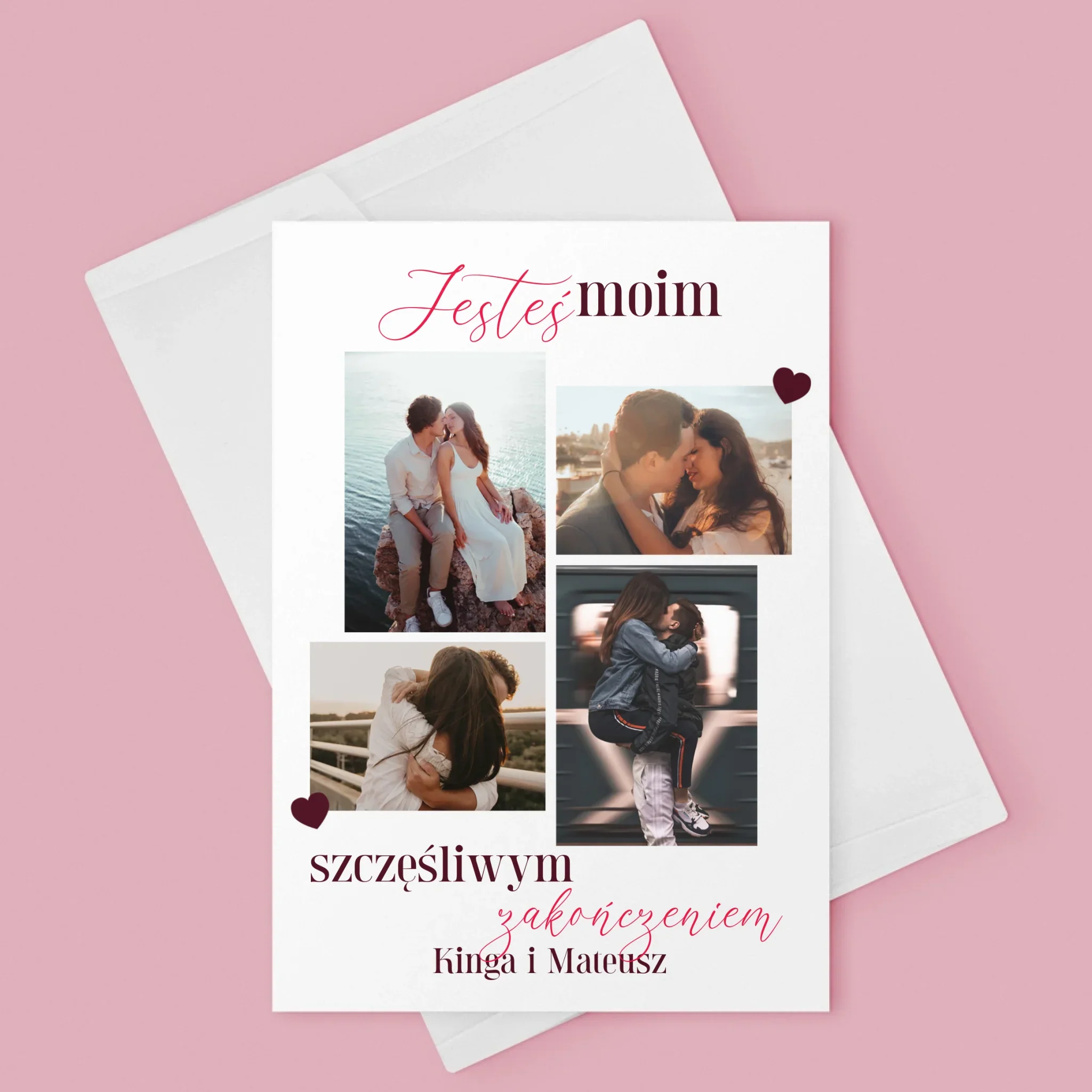 Fotokolaż: Jesteś Moim Szczęśliwym Zakończeniem - Kartka z Życzeniami - Image 3