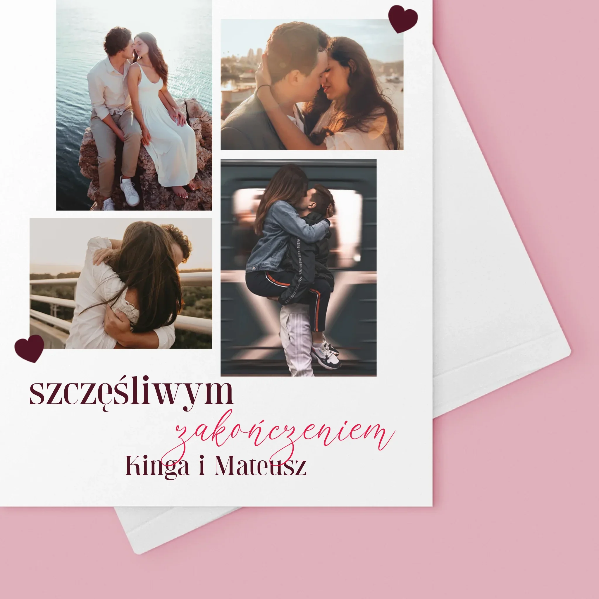 Fotokolaż: Jesteś Moim Szczęśliwym Zakończeniem - Kartka z Życzeniami - Image 4
