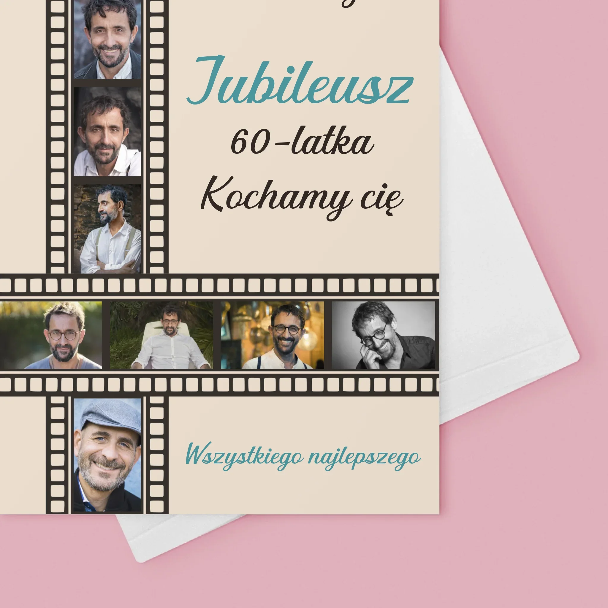 Fotokolaż: Jubileusz 60-Latka - Kartka z Życzeniami - Image 4