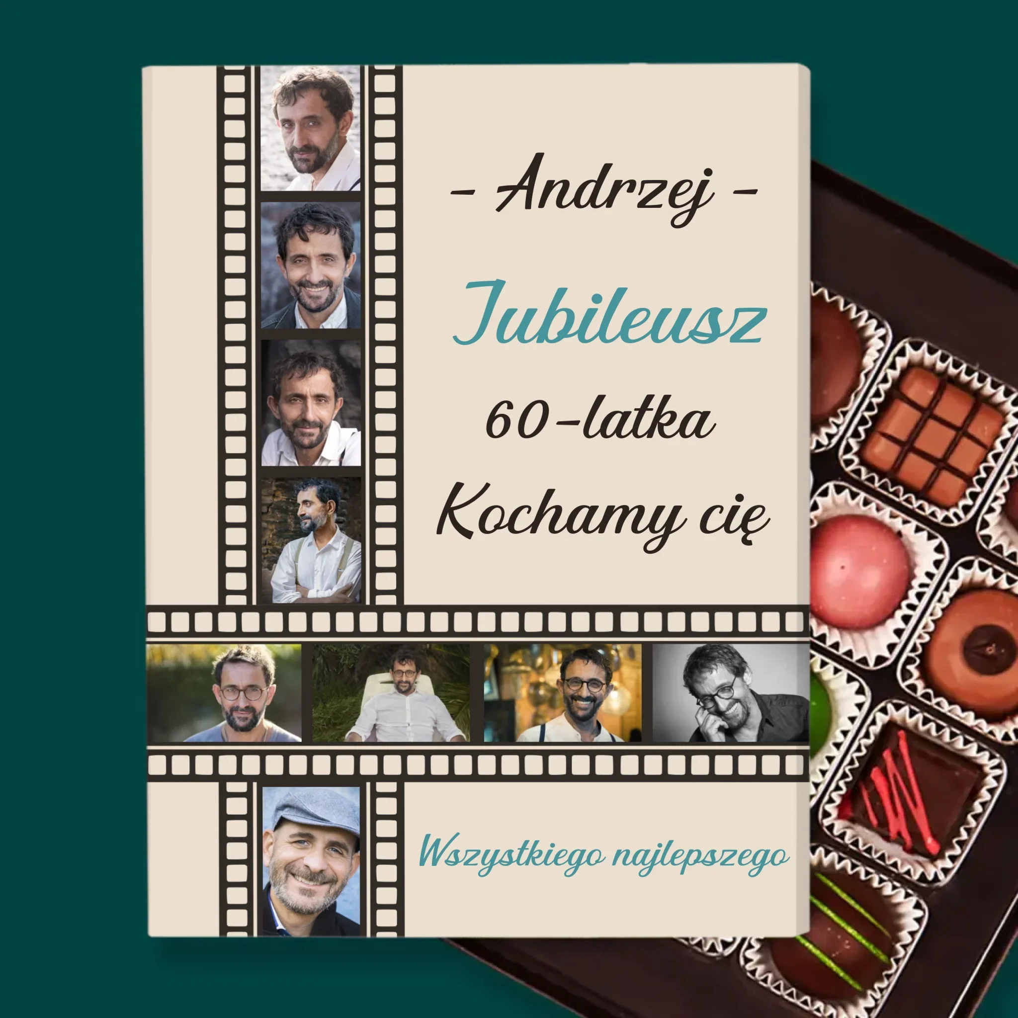 Fotokolaż: Jubileusz 60-Latka - Personalizowane Praliny - Image 2