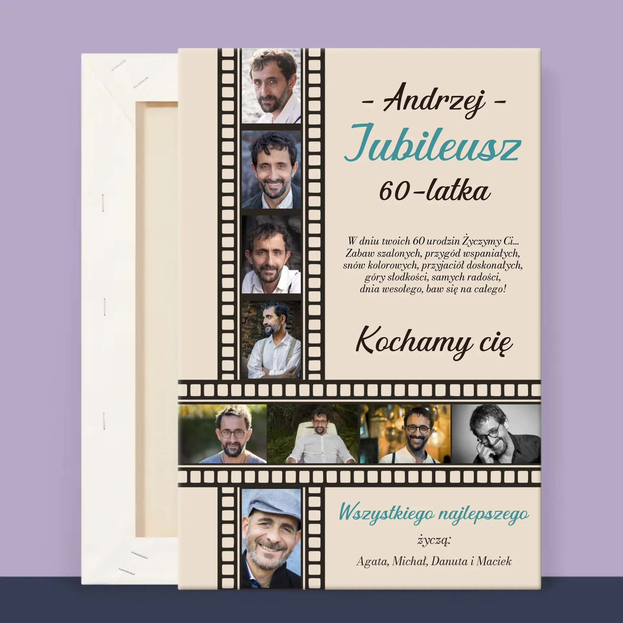 Fotokolaż: Jubileusz 60-Latka - Wydruk Obramowany - Image 13