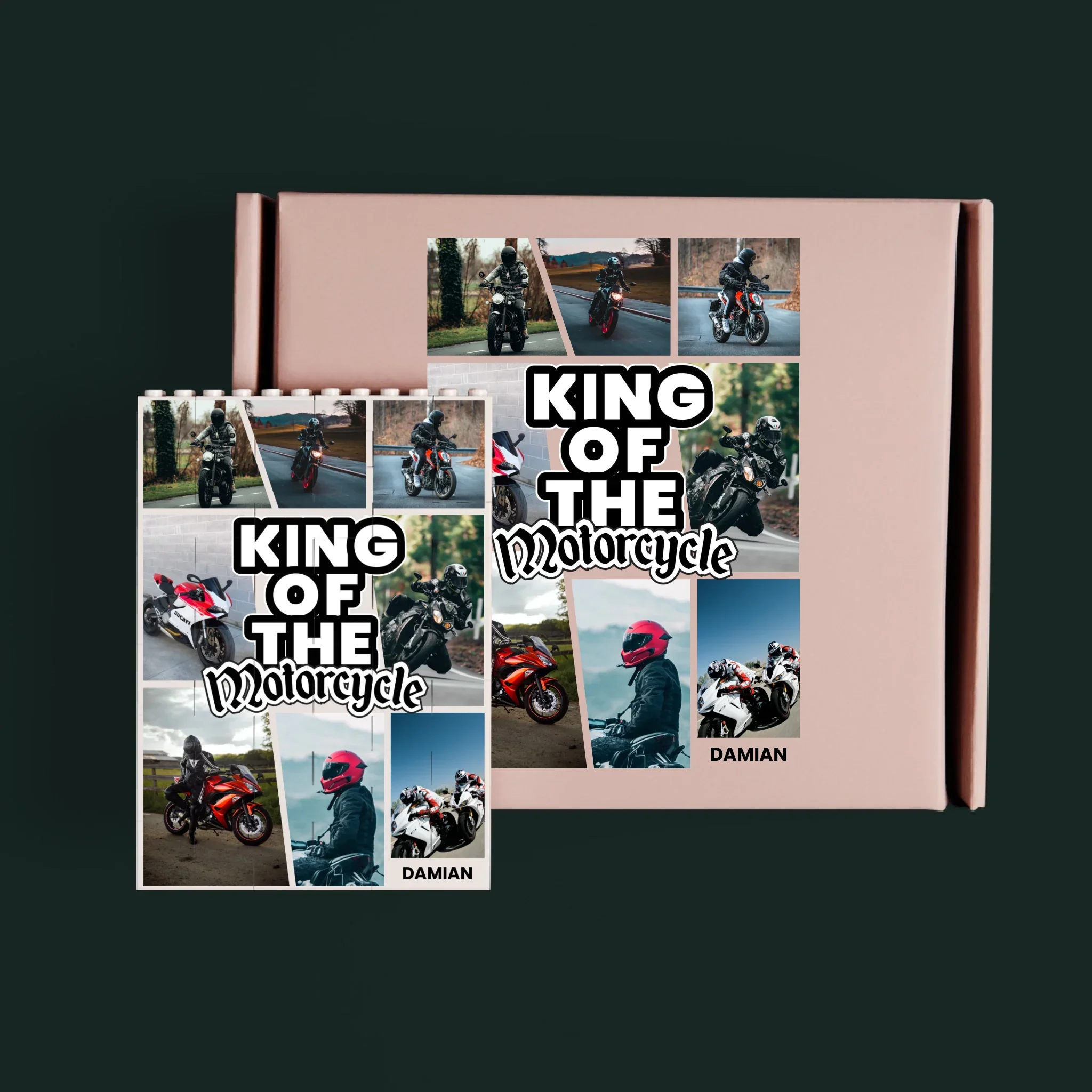 Fotokolaż: King Of The Motorcycle - Klocki LEGO z Nadrukiem - Image 3