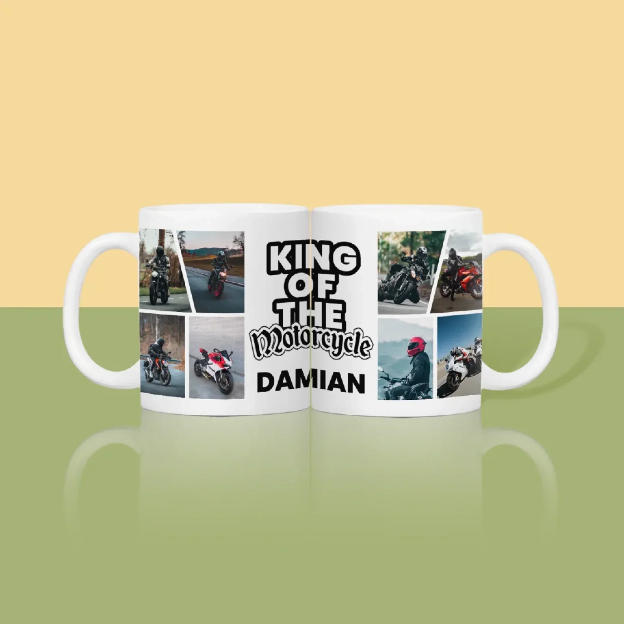 Fotokolaż: King Of The Motorcycle - Kubek z Nadrukiem