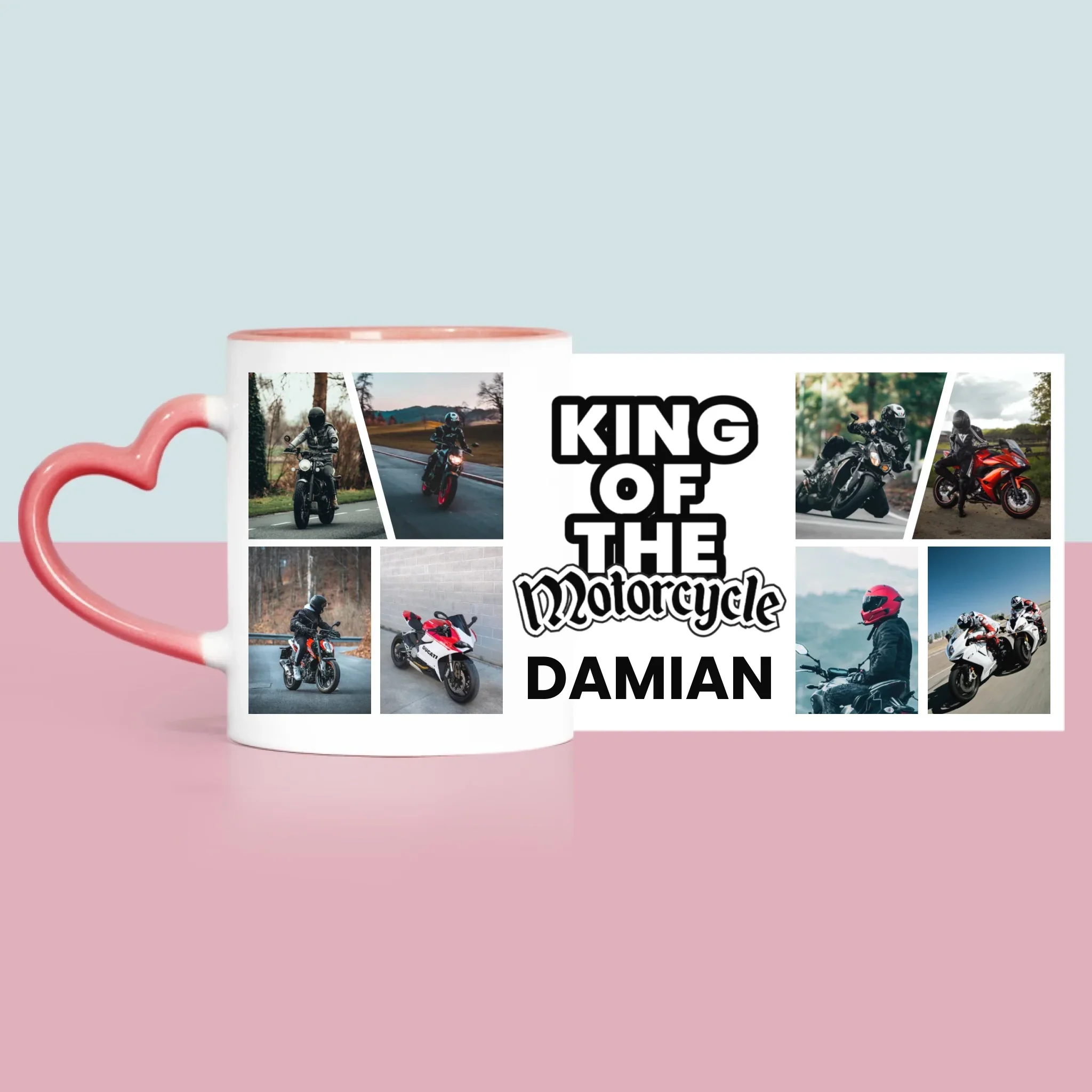 Fotokolaż: King Of The Motorcycle - Kubek z Nadrukiem - Image 10