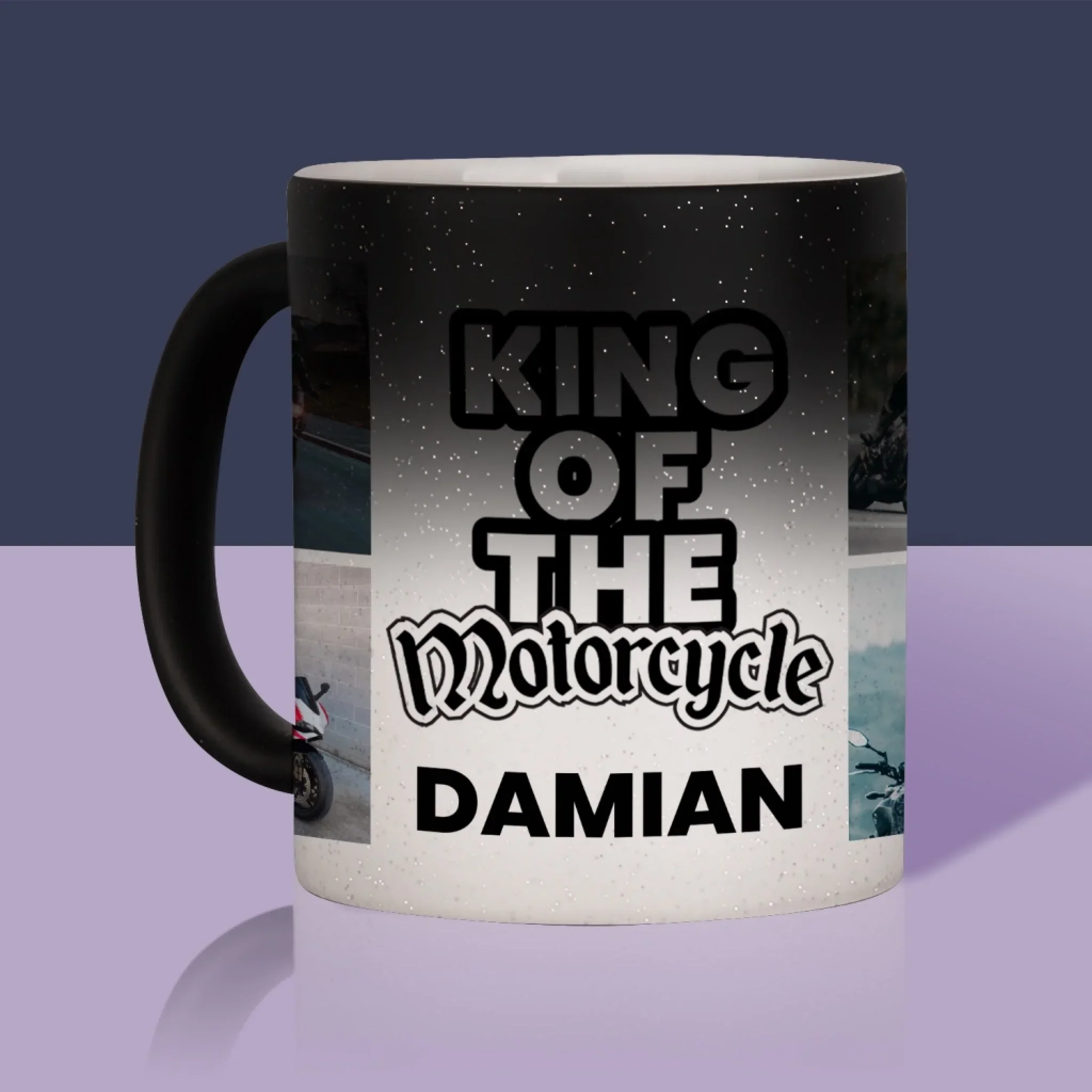 Fotokolaż: King Of The Motorcycle - Kubek z Nadrukiem - Image 11