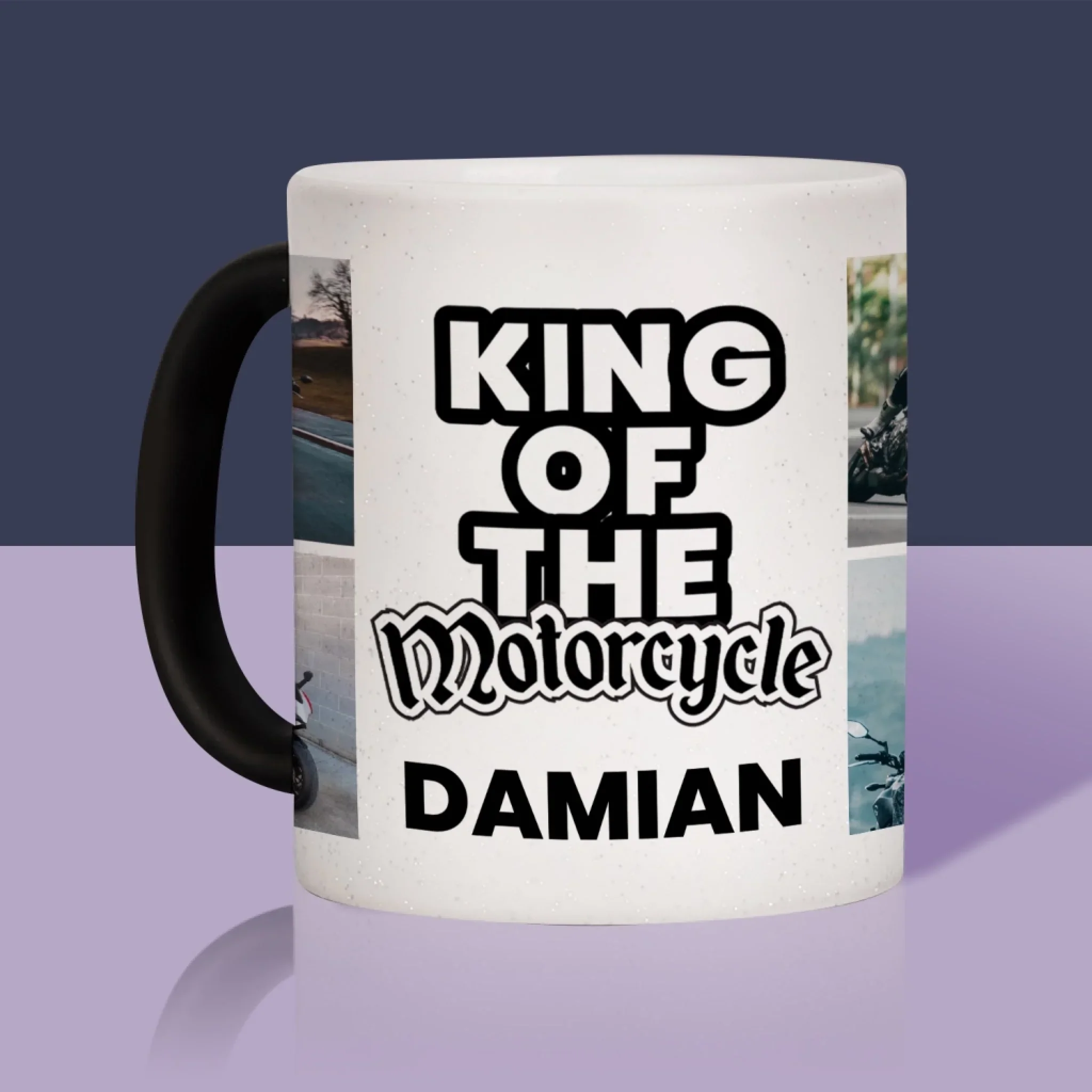 Fotokolaż: King Of The Motorcycle - Kubek z Nadrukiem - Image 12