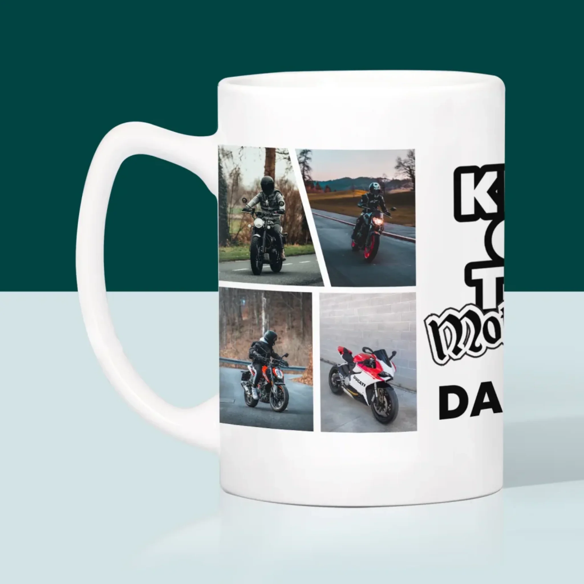 Fotokolaż: King Of The Motorcycle - Kubek z Nadrukiem - Image 3