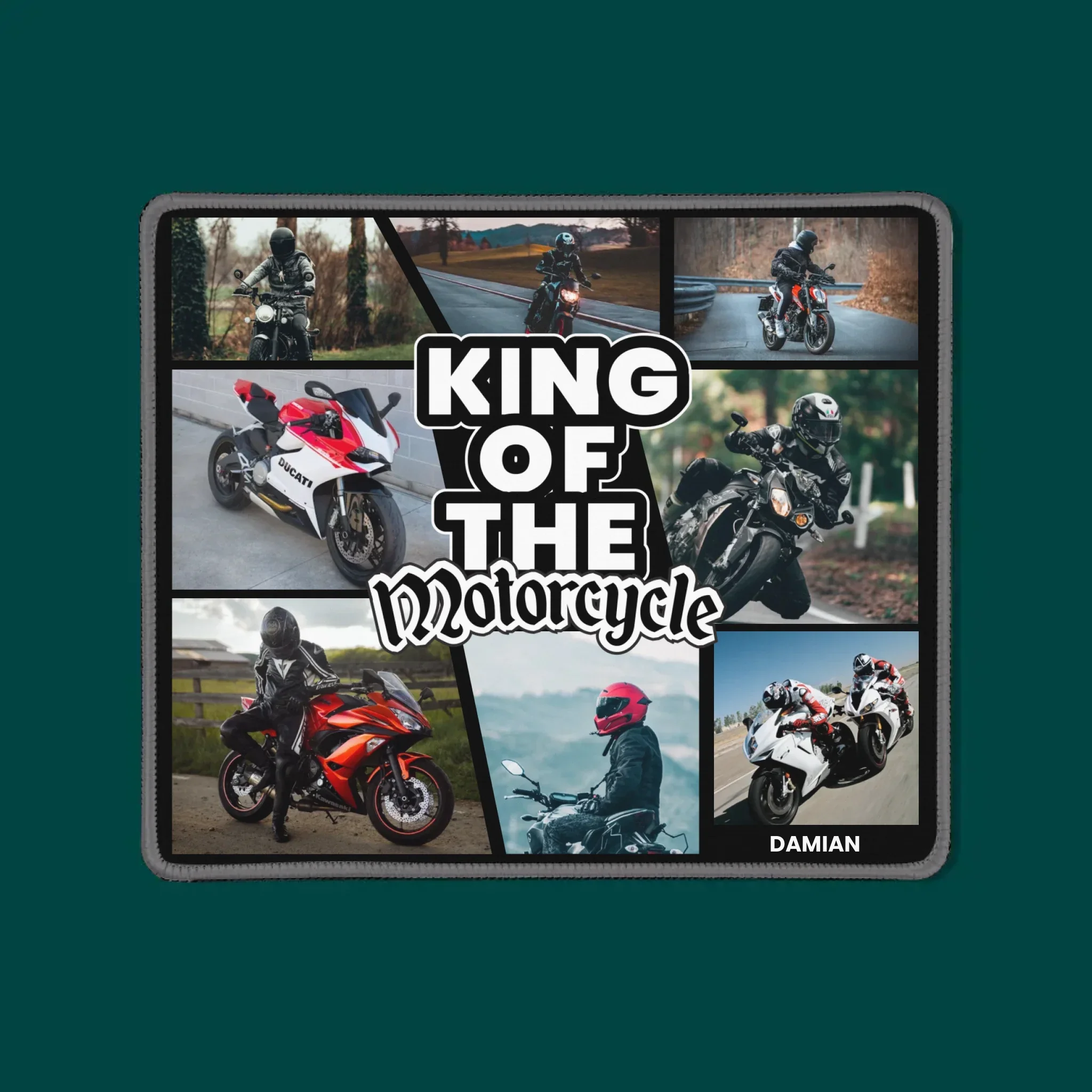 Fotokolaż: King Of The Motorcycle - Podkładka Pod Myszkę - Image 3