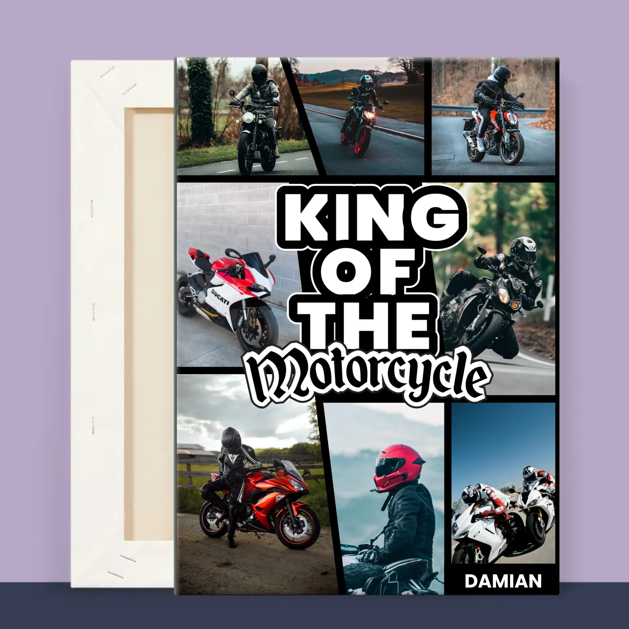 Fotokolaż: King Of The Motorcycle - Wydruk Obramowany - Image 14