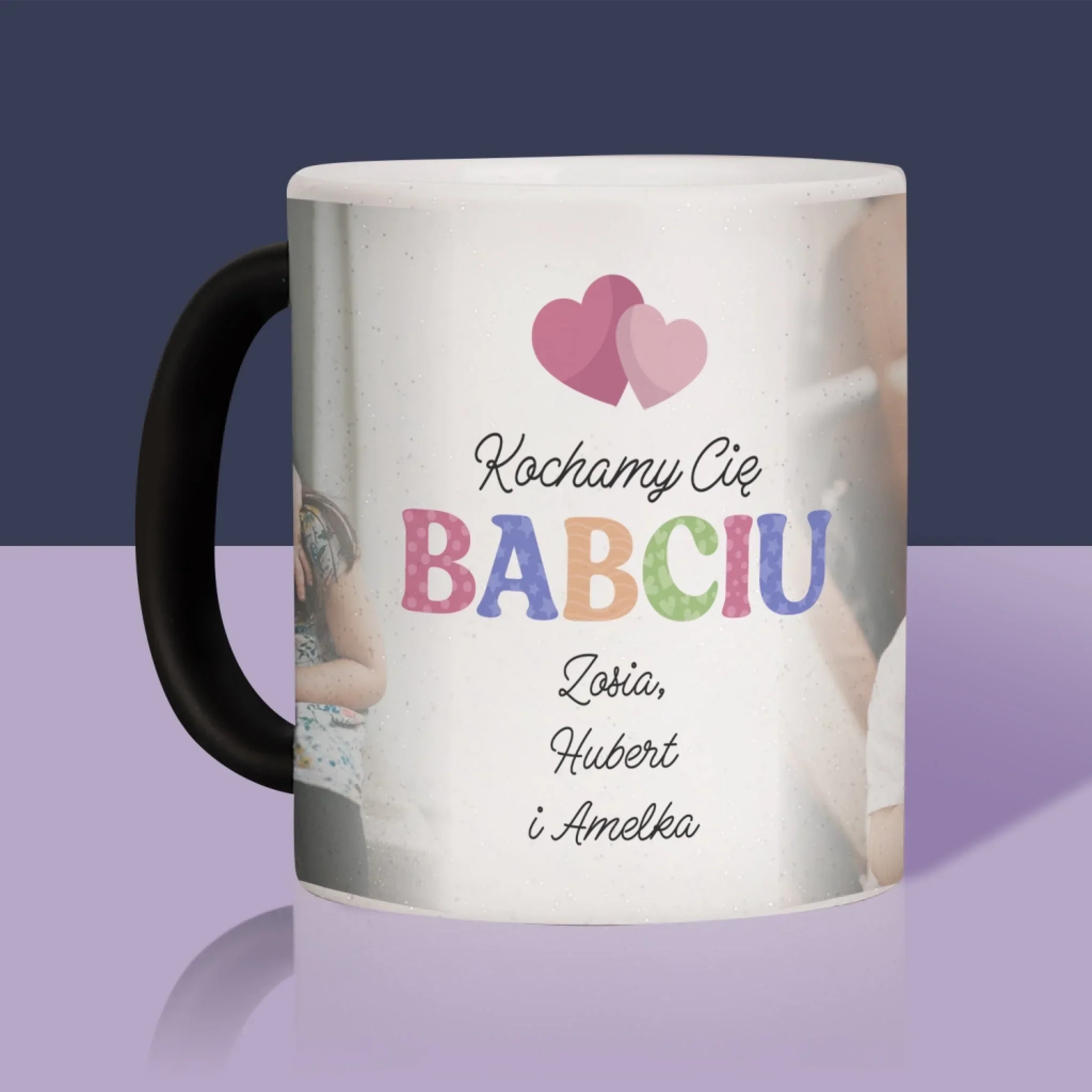 Fotokolaż: Kocham Cię Babciu - Kubek z Nadrukiem - Image 12