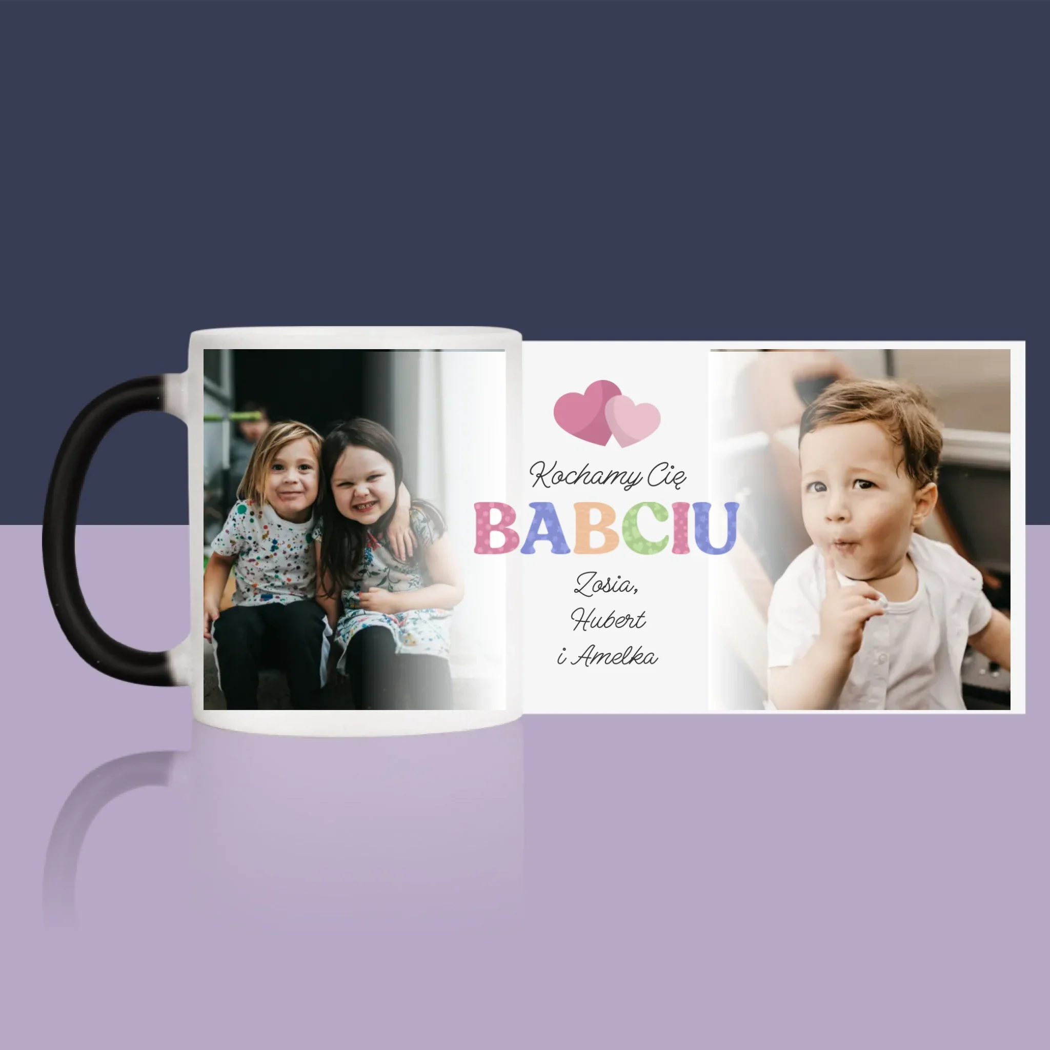 Fotokolaż: Kocham Cię Babciu - Kubek z Nadrukiem - Image 14
