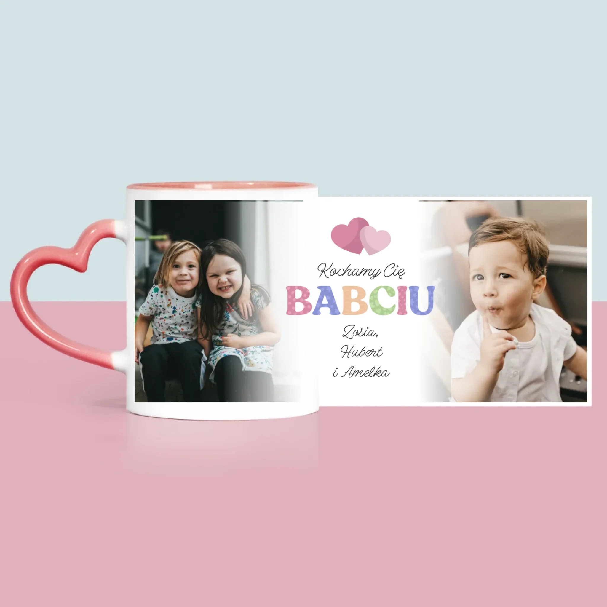 Fotokolaż: Kocham Cię Babciu - Kubek z Nadrukiem - Image 6