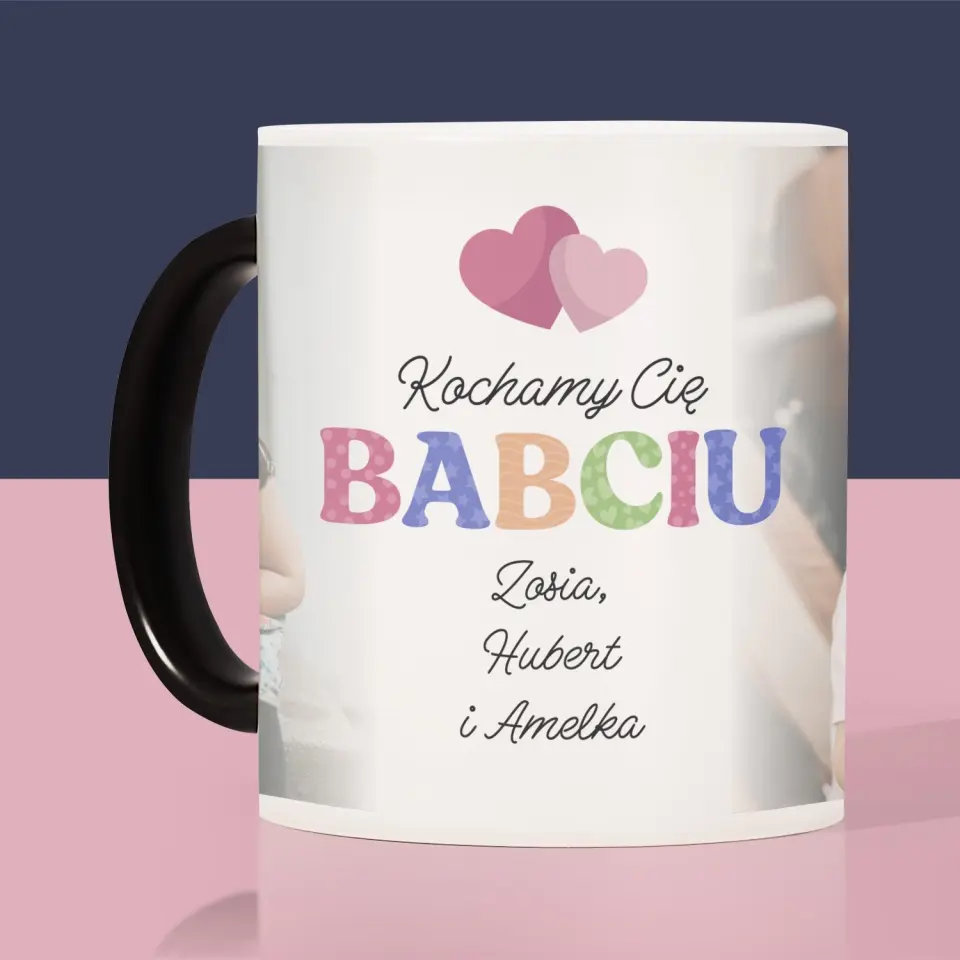 Fotokolaż: Kocham Cię Babciu - Kubek z Nadrukiem - Image 7