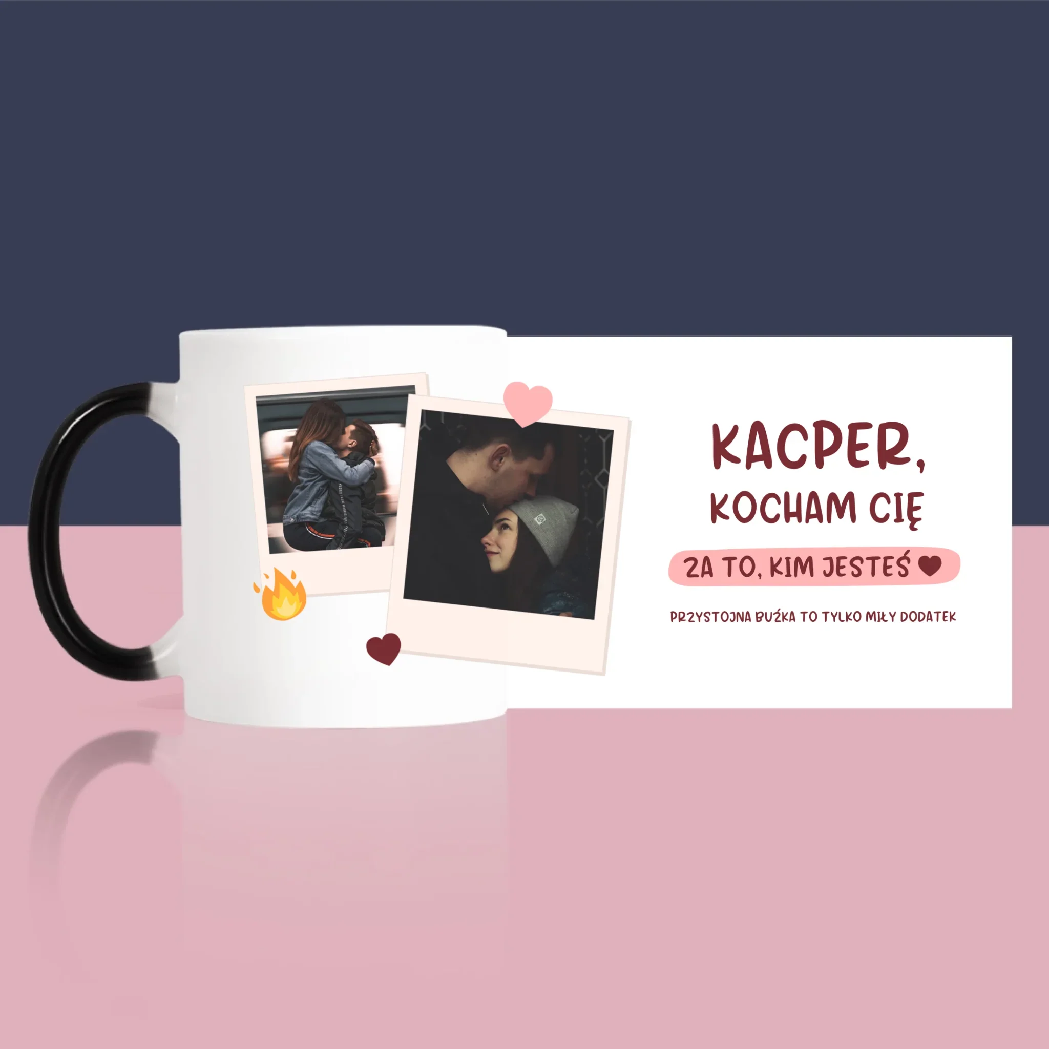Fotokolaż: Kocham Cię Za To, Kim Jesteś - Kubek z Nadrukiem - Image 10