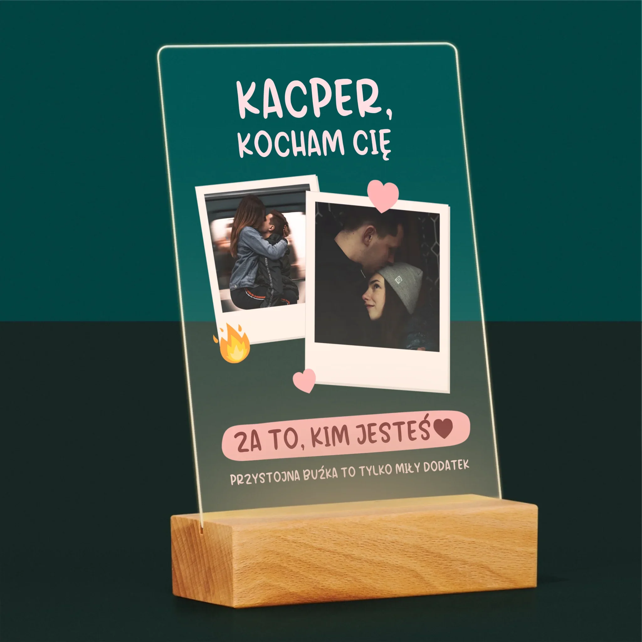 Fotokolaż: Kocham Cię Za To, Kim Jesteś - Wydruk Na Szkle Akrylowym - Image 5