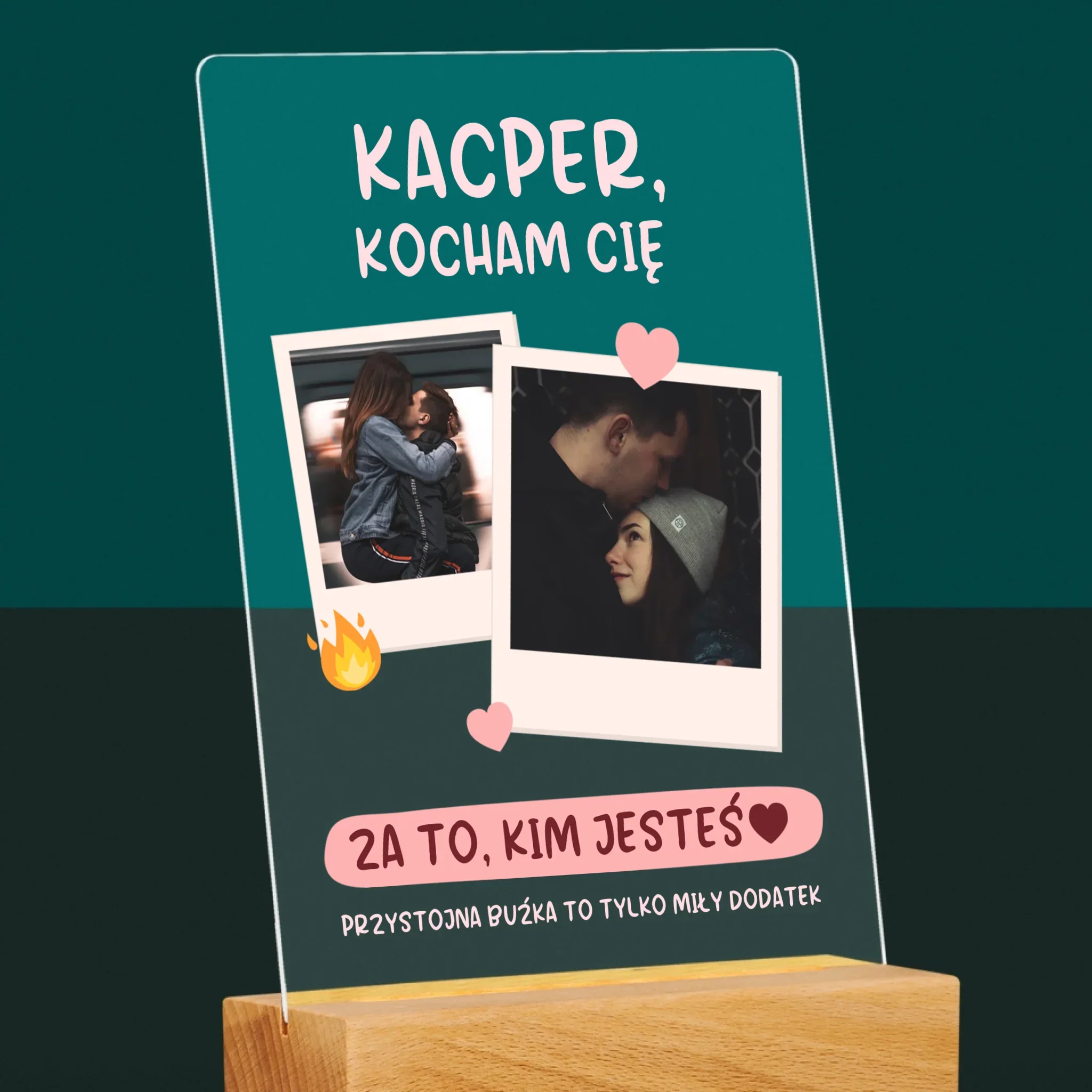 Fotokolaż: Kocham Cię Za To, Kim Jesteś - Wydruk Na Szkle Akrylowym - Image 6