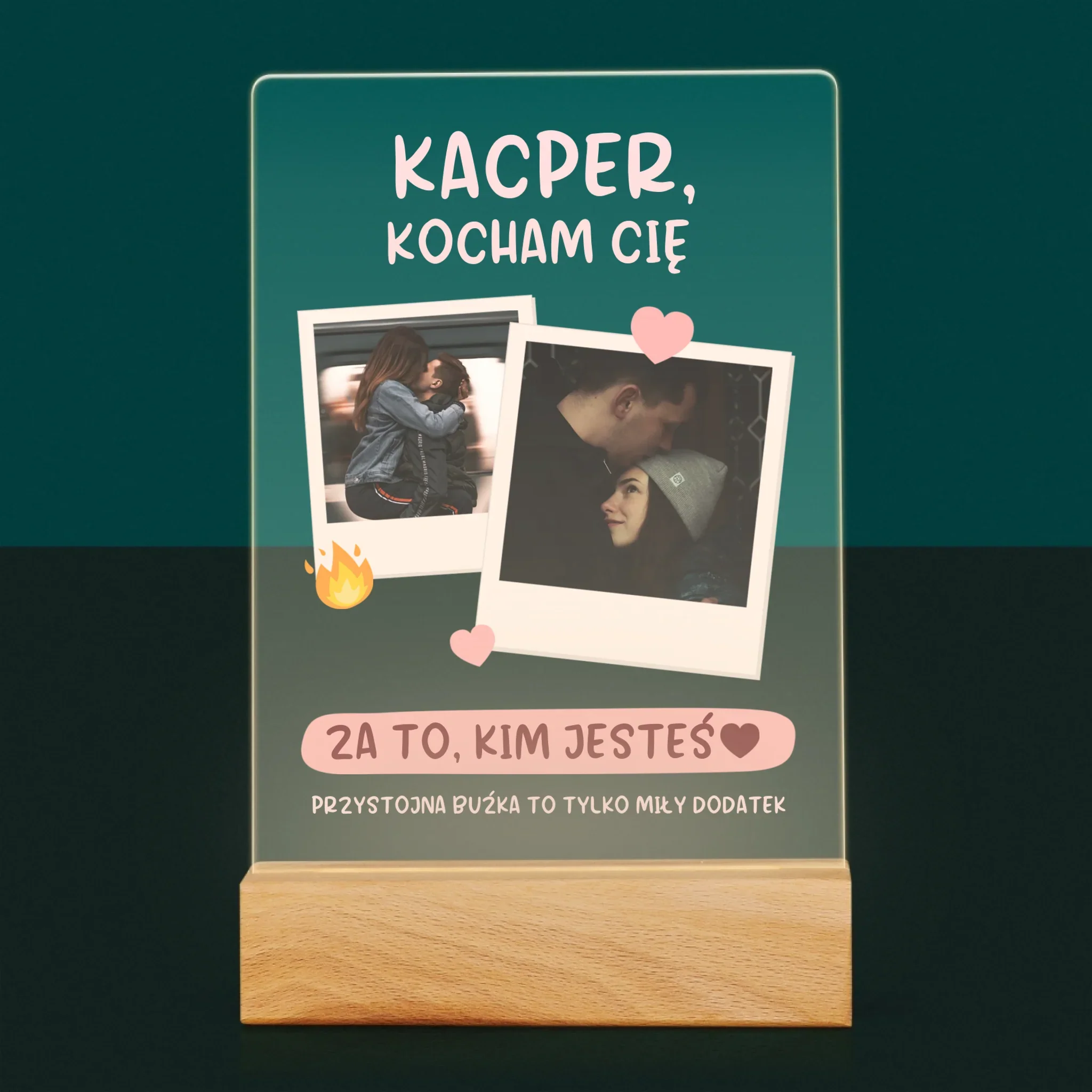 Fotokolaż: Kocham Cię Za To, Kim Jesteś - Wydruk Na Szkle Akrylowym - Image 7