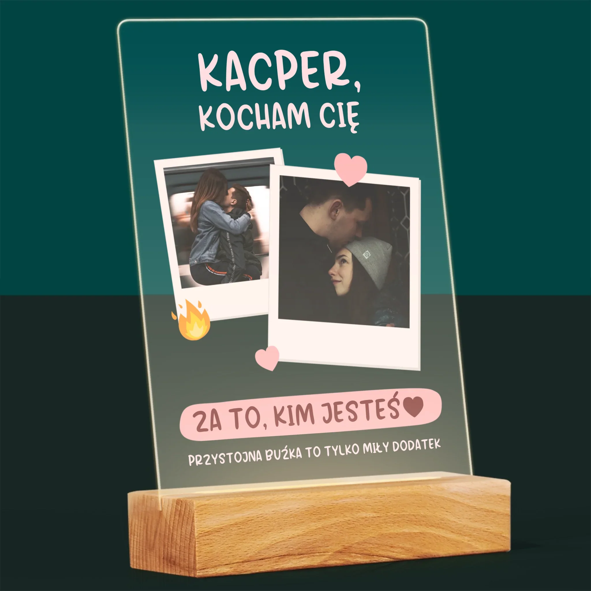 Fotokolaż: Kocham Cię Za To, Kim Jesteś - Wydruk Na Szkle Akrylowym - Image 8