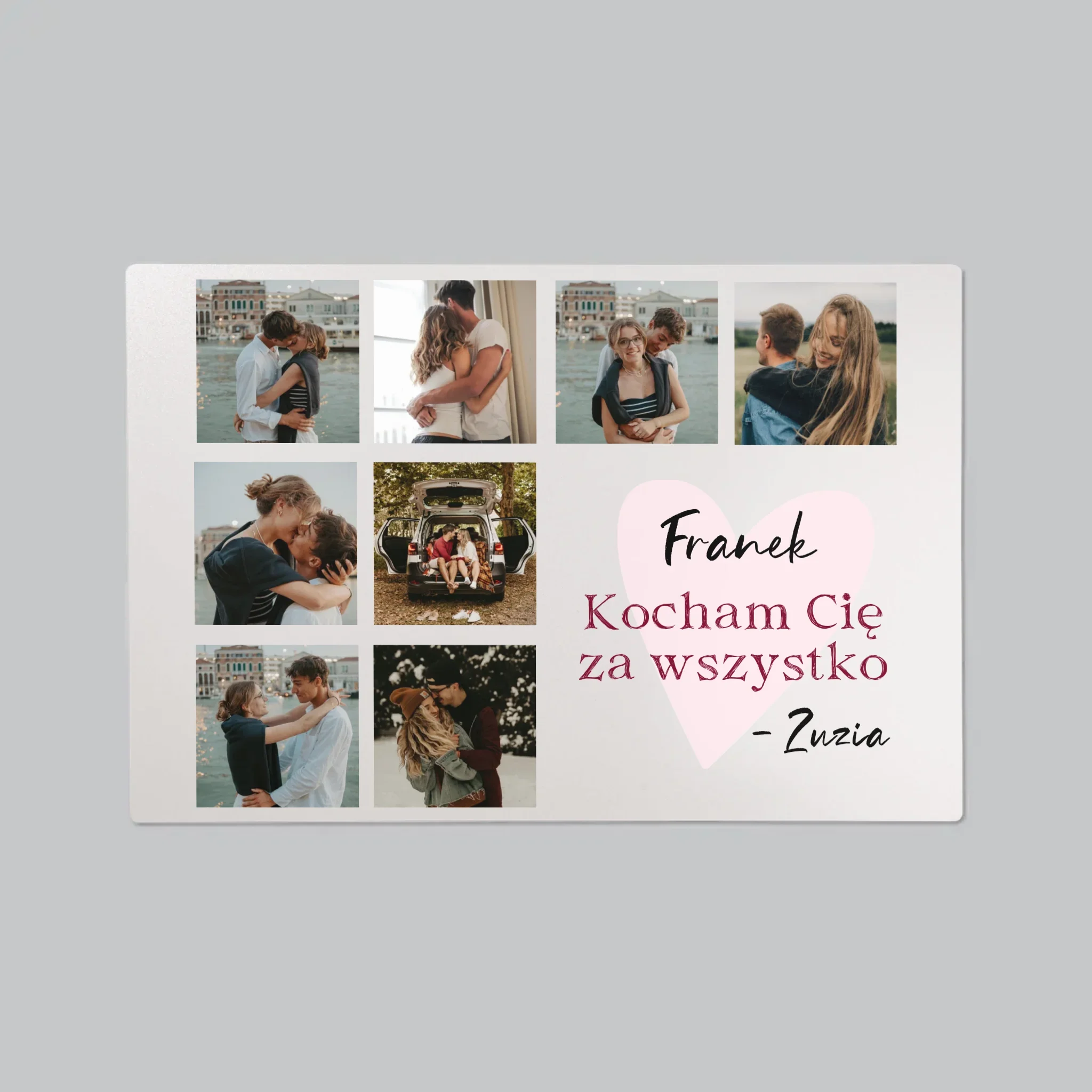 Fotokolaż: Kocham Cię Za Wszystko - Podkładka Na Biurko - Image 2