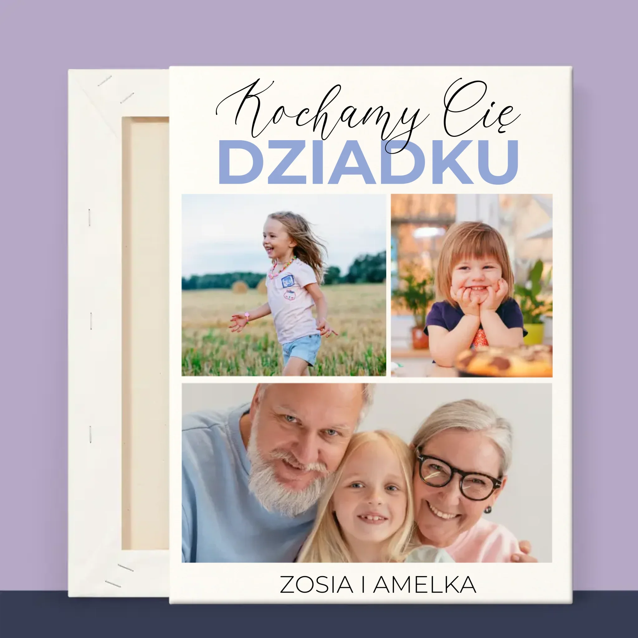 Fotokolaż: Kochamy Cię Dziadku - Wydruk Obramowany - Image 11