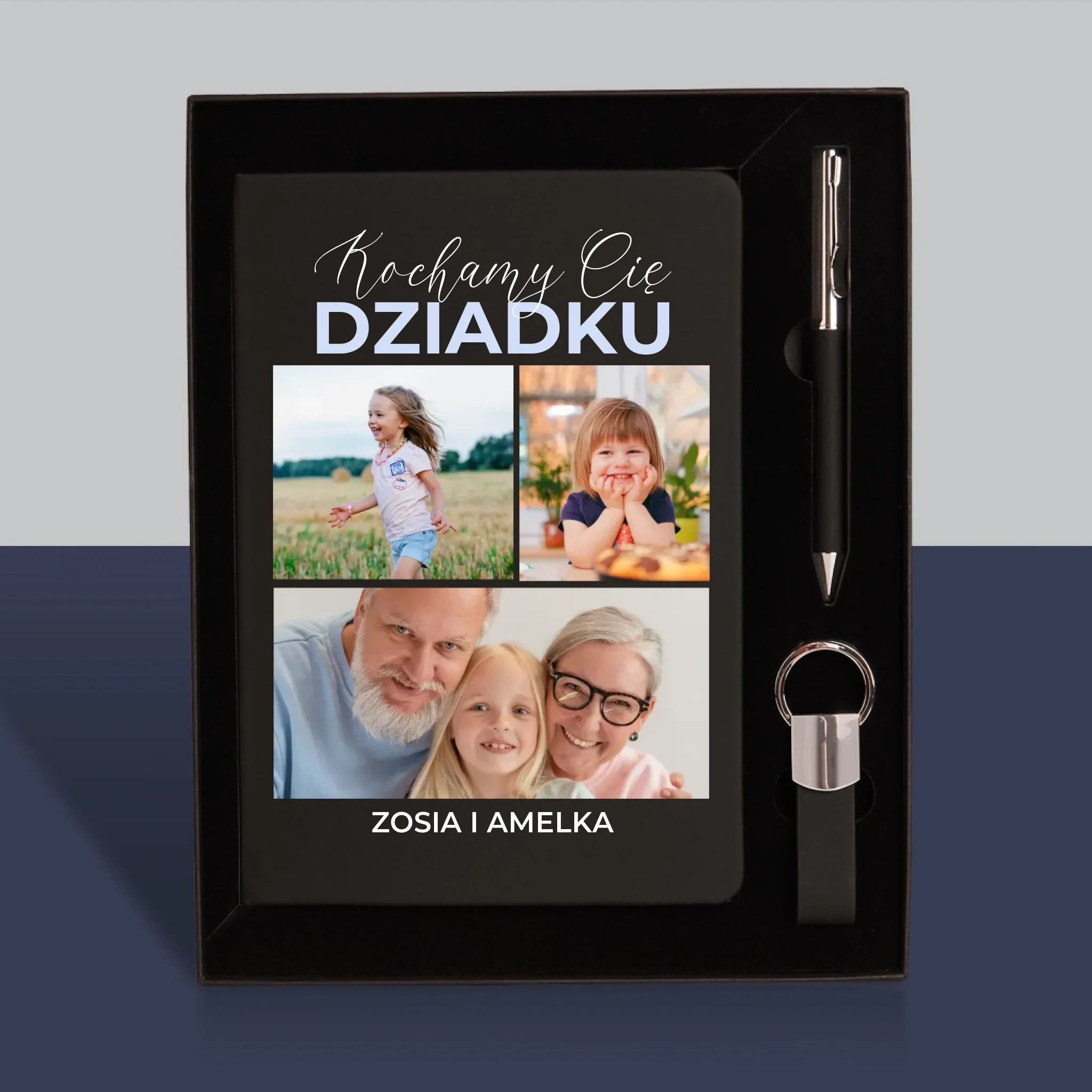 Fotokolaż: Kochamy Cię Dziadku - Zestaw z Notatnikiem