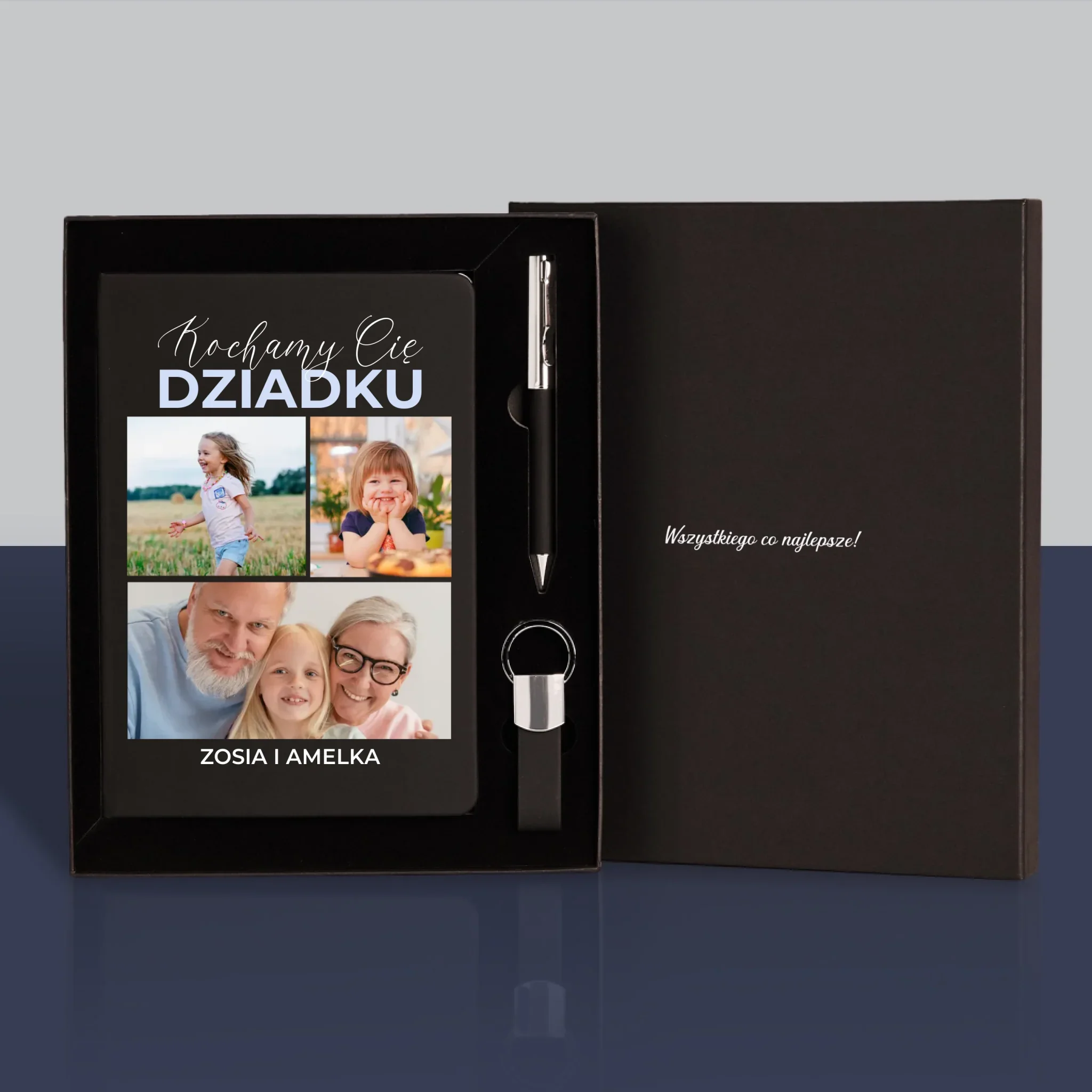 Fotokolaż: Kochamy Cię Dziadku - Zestaw z Notatnikiem - Image 3