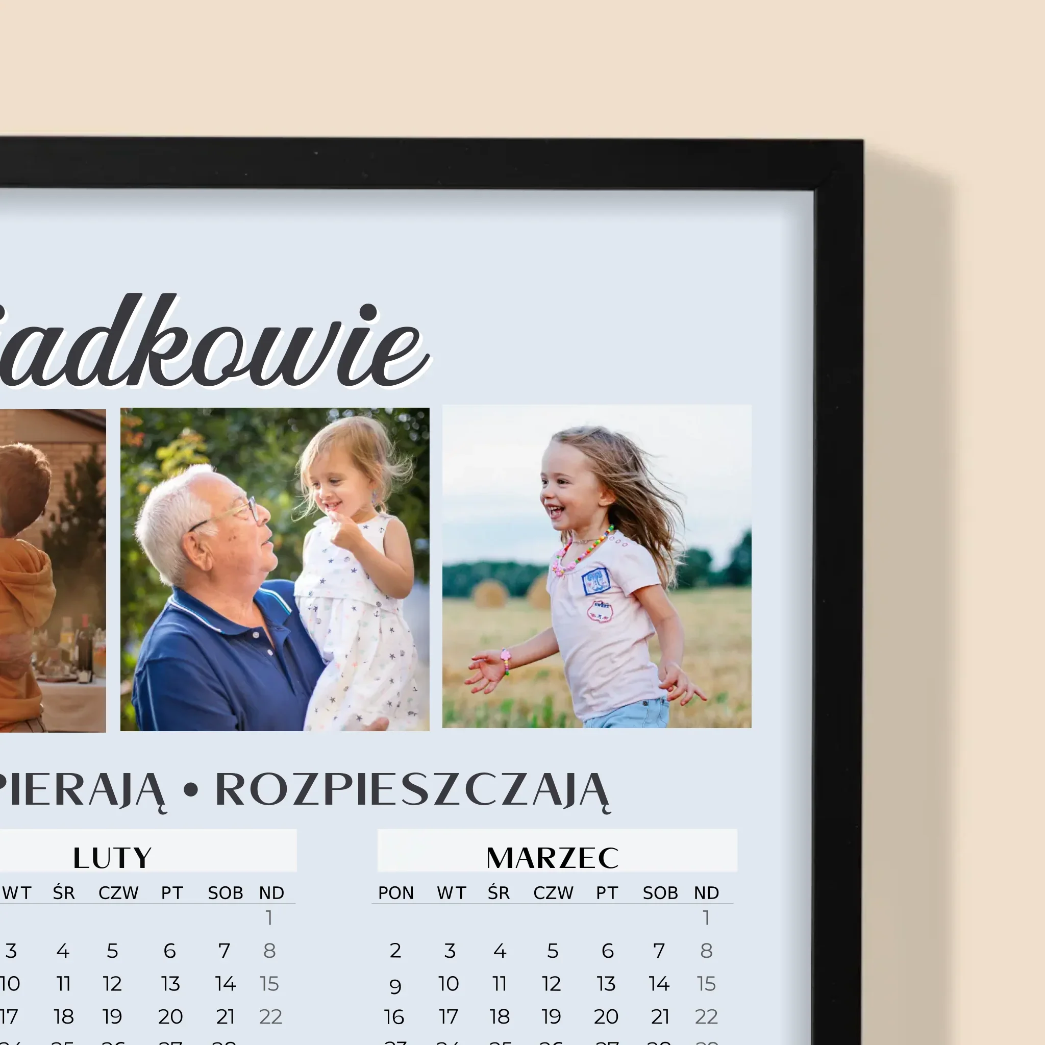 Fotokolaż: Kochani Dziadkowie - Kalendarz w Ramce - Image 2