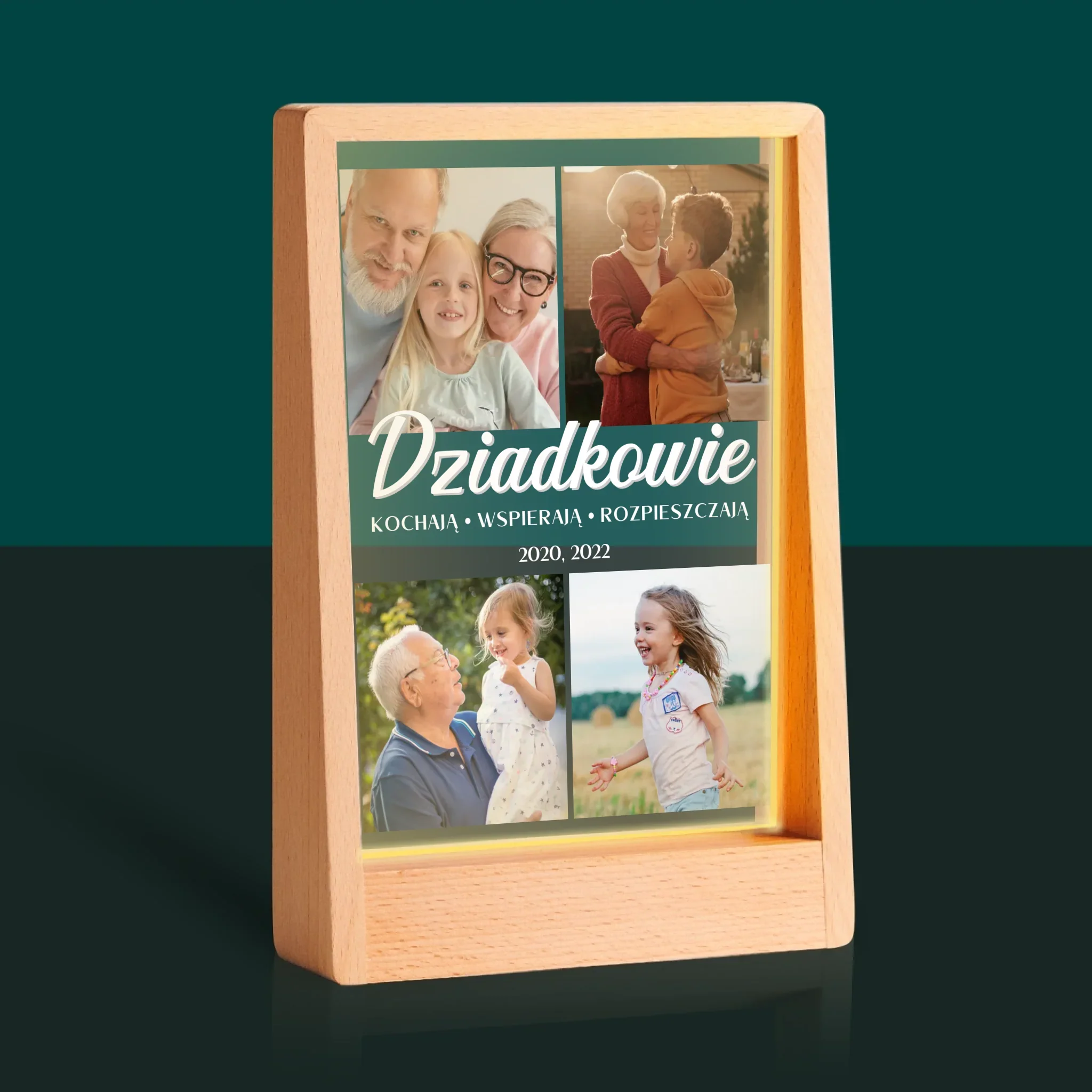 Fotokolaż: Kochani Dziadkowie - Wydruk Na Szkle Akrylowym - Image 9