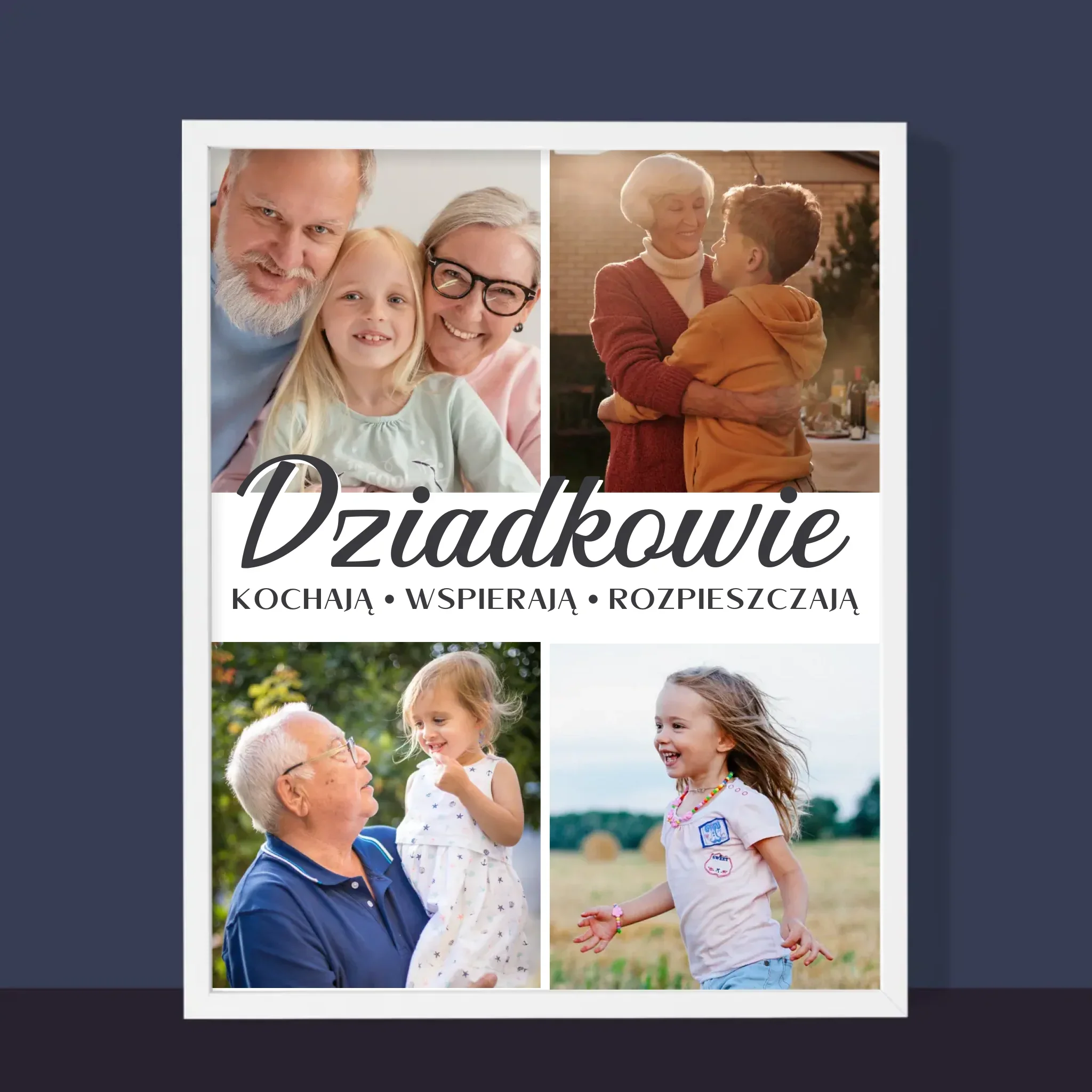 Fotokolaż: Kochani Dziadkowie - Wydruk Obramowany - Image 10