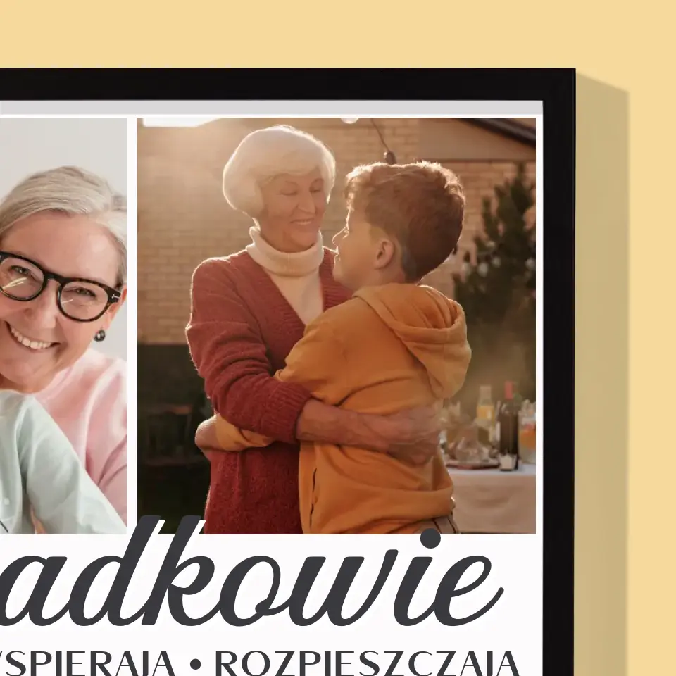 Fotokolaż: Kochani Dziadkowie - Wydruk Obramowany - Image 6