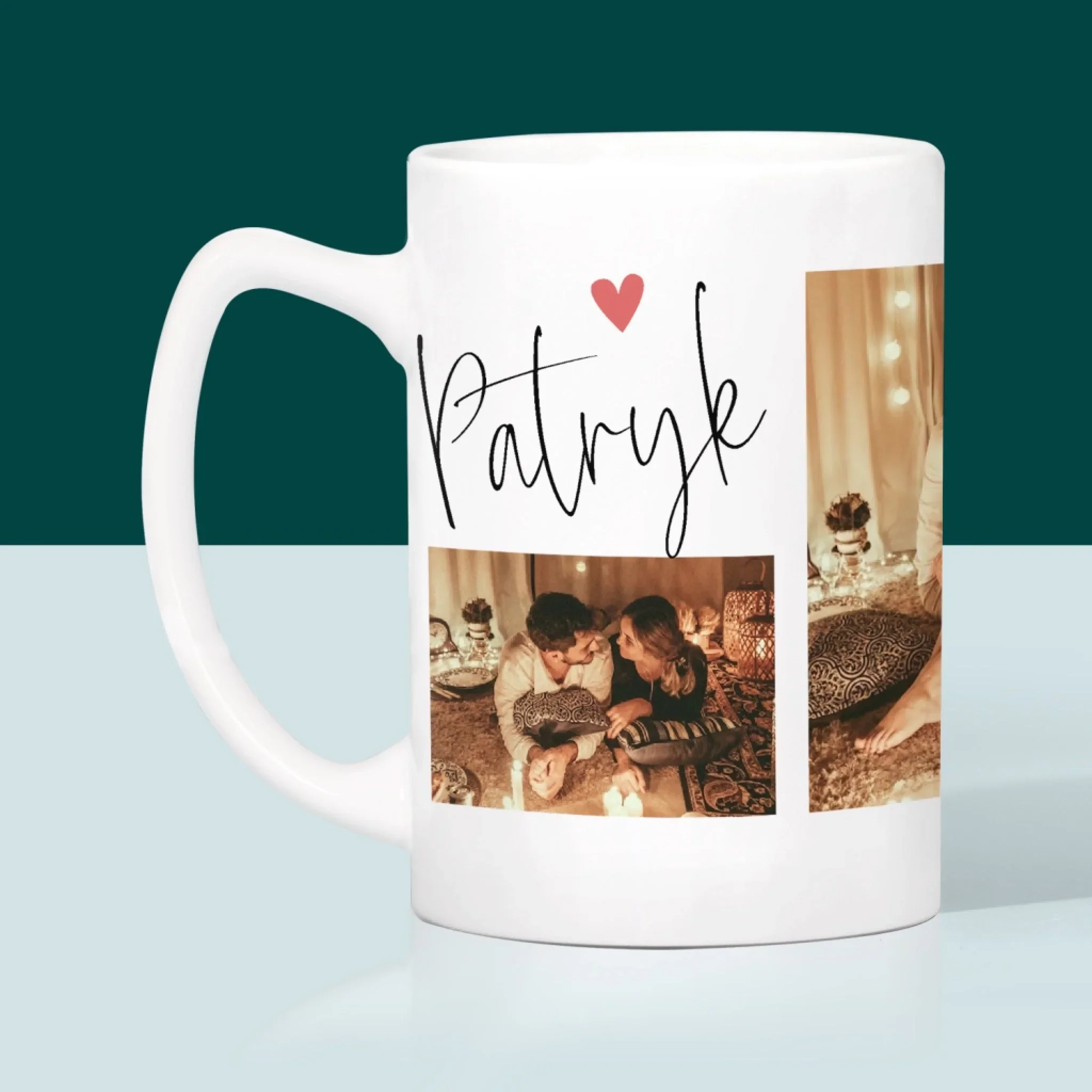 Fotokolaż: Kochanie Kocham Cię - Kubek z Nadrukiem - Image 4