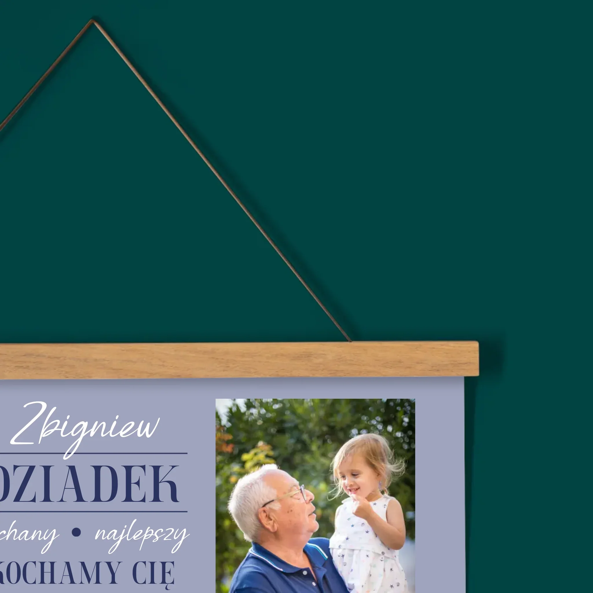 Fotokolaż: Kochany Dziadek - Kalendarz Plakatowy z Listwami - Image 2