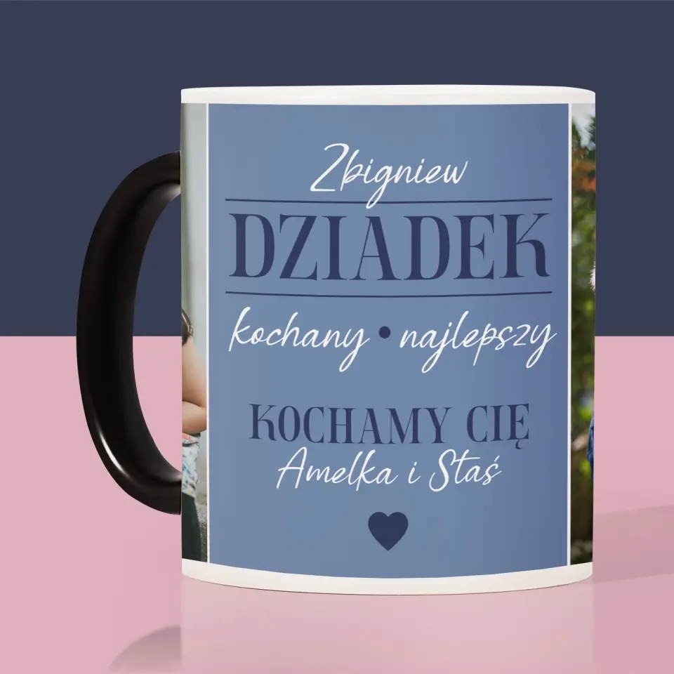 Fotokolaż: Kochany Dziadek - Kubek z Nadrukiem - Image 7