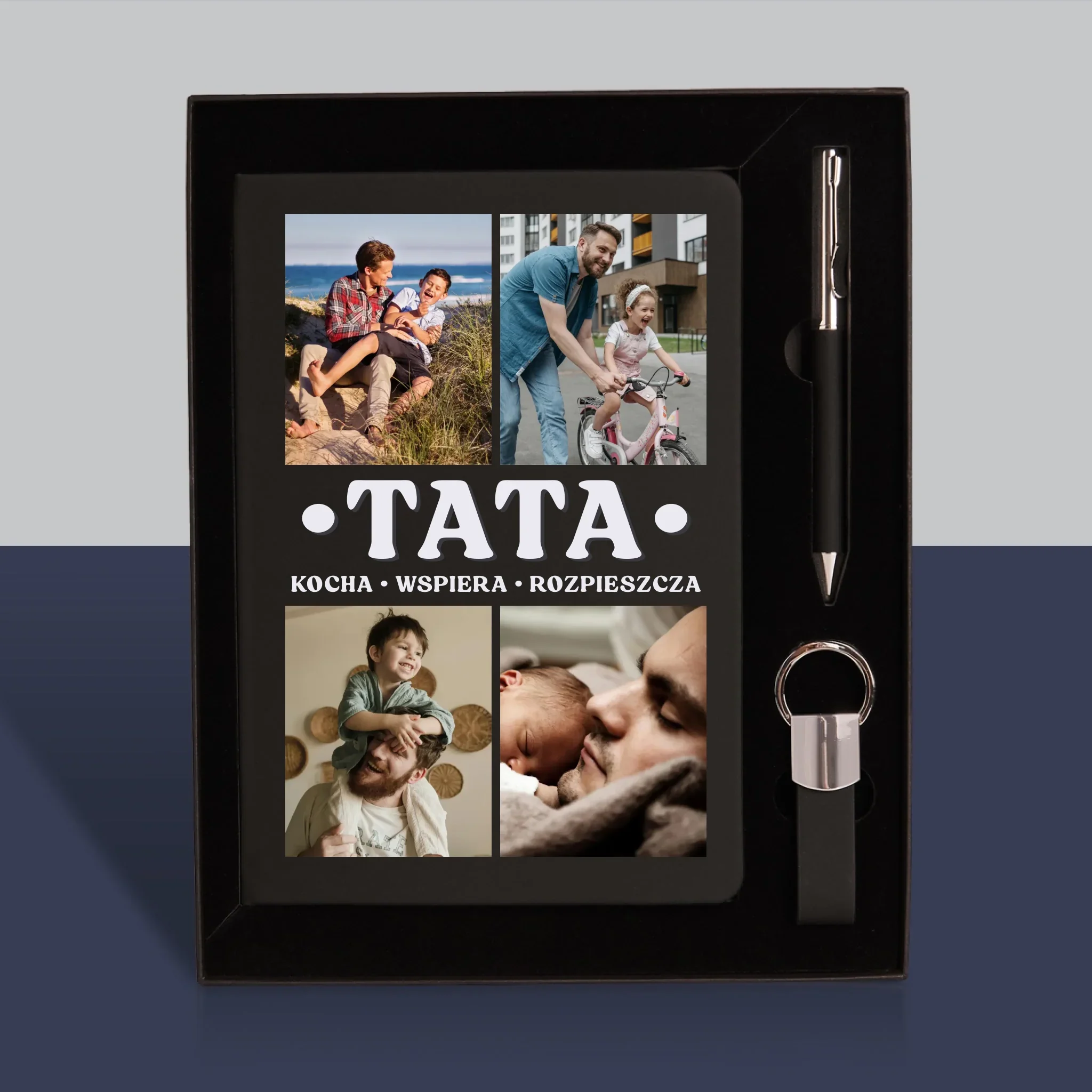 Fotokolaż: Kochany Tata - Zestaw z Notatnikiem