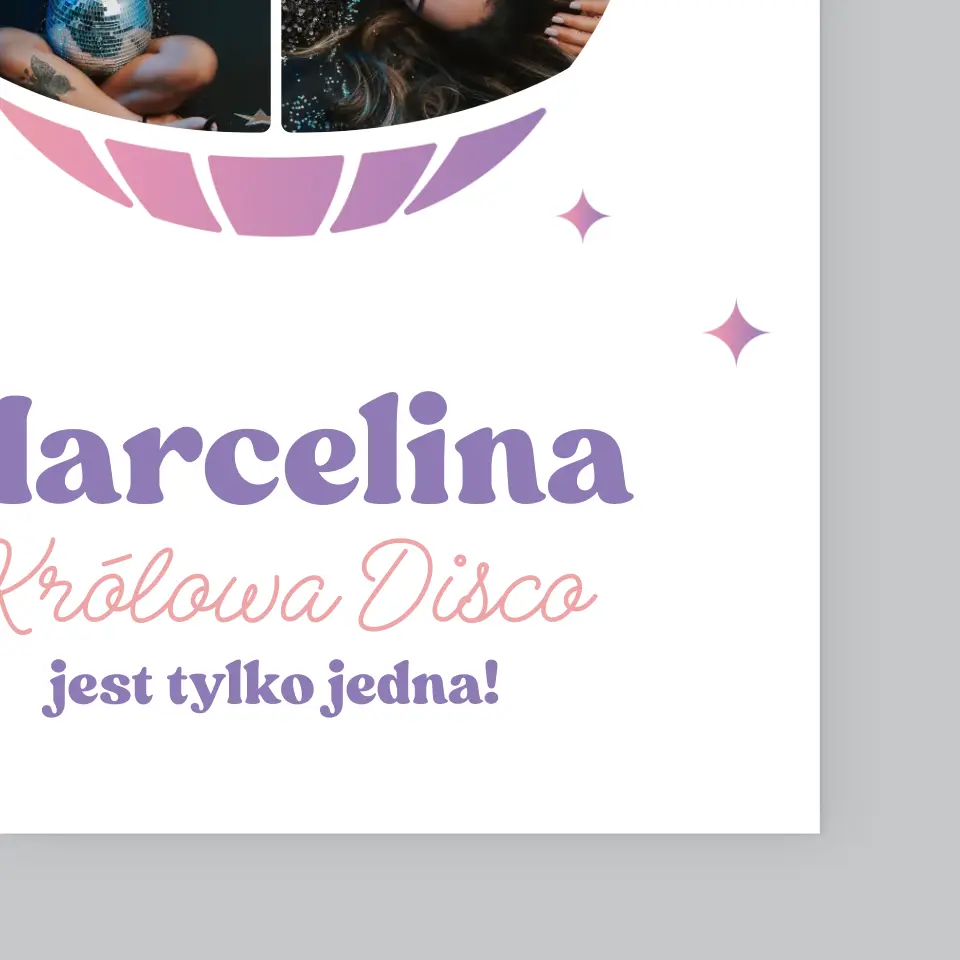 Fotokolaż: Królowa Disco - Wydruk Obramowany - Image 4