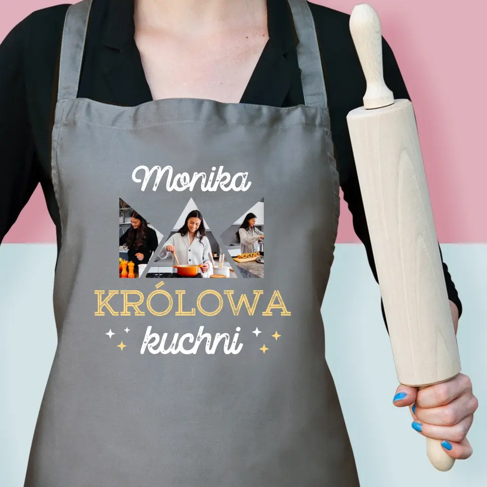 Fotokolaż: Królowa Kuchni - Fartuch z Nadrukiem - Image 2