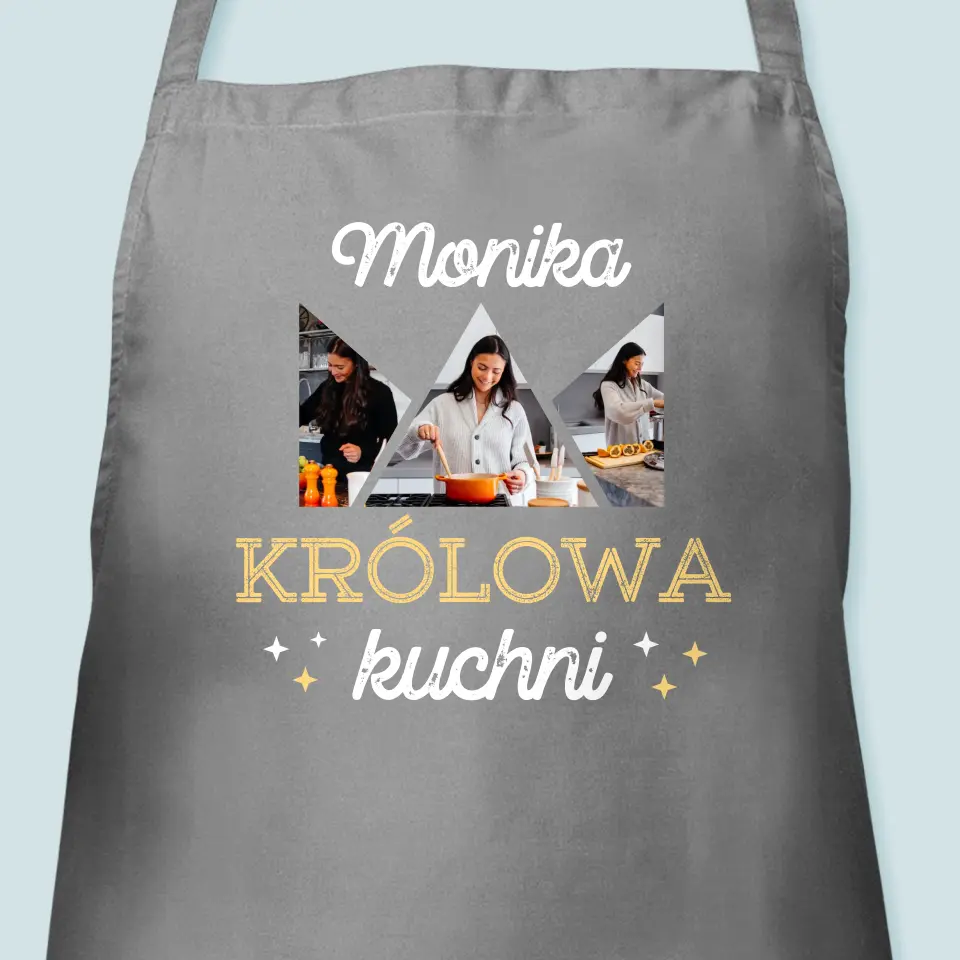 Fotokolaż: Królowa Kuchni - Fartuch z Nadrukiem - Image 3