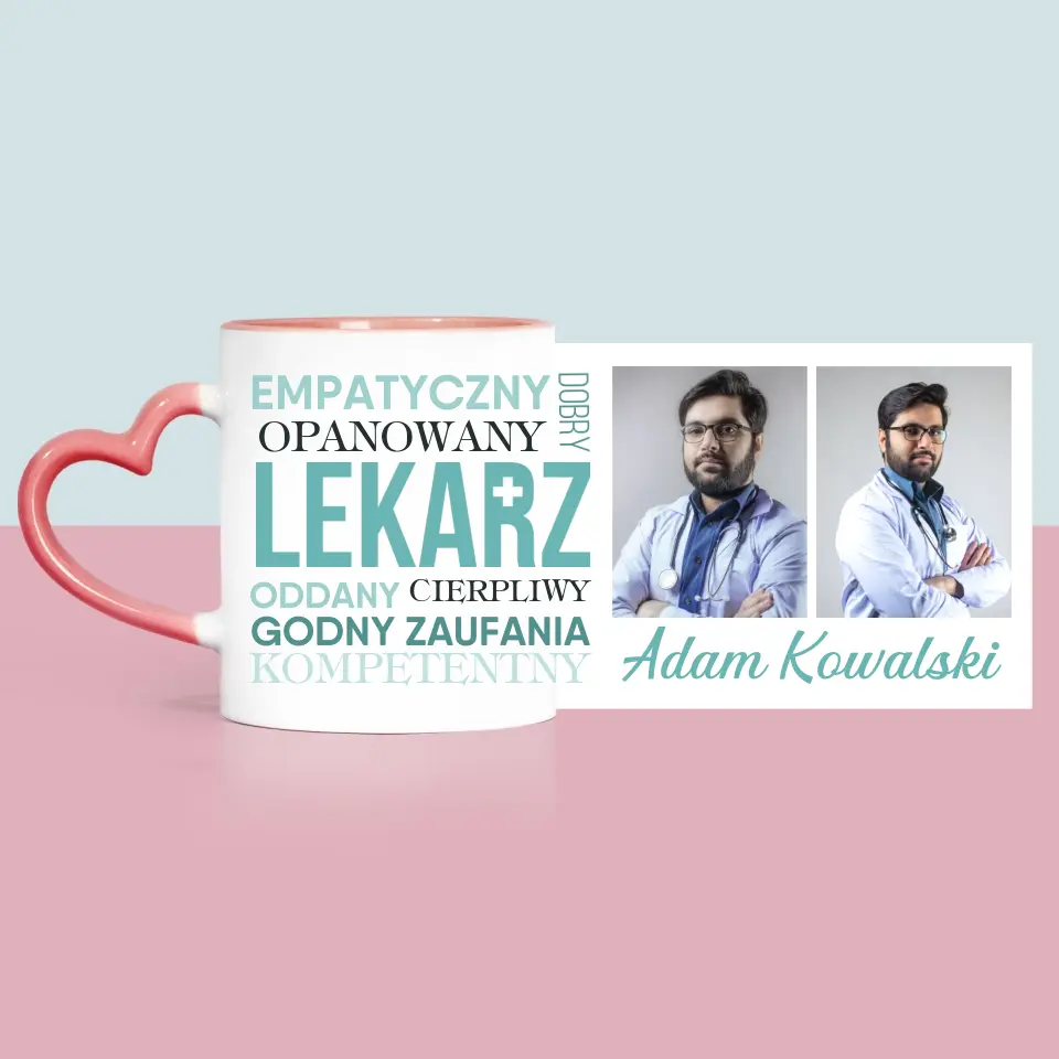 Fotokolaż: Lekarz Cechy - Kubek z Nadrukiem - Image 6