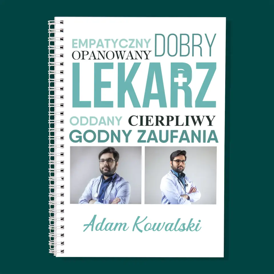 Fotokolaż: Lekarz Cechy - Planer Dzienny z Nadrukiem - Image 3