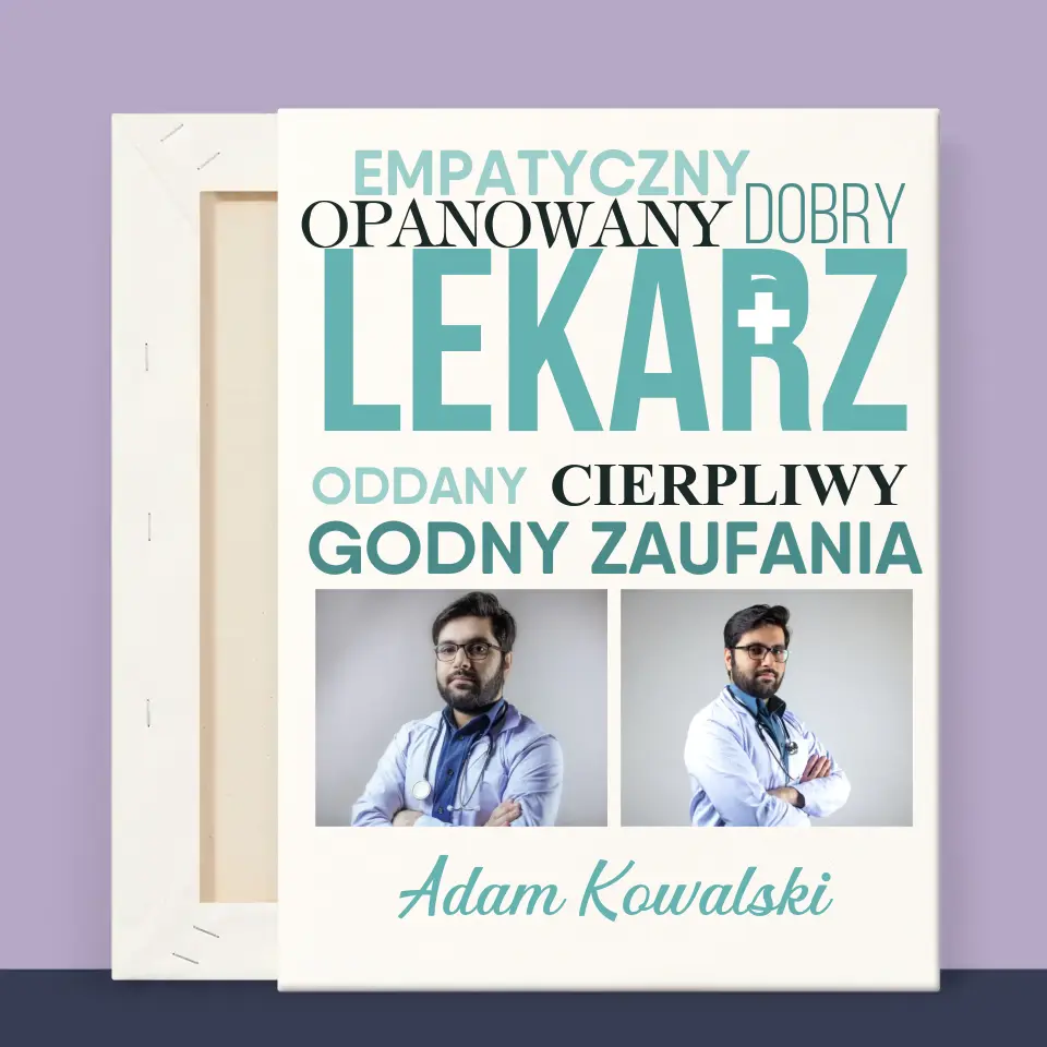 Fotokolaż: Lekarz Cechy - Wydruk Obramowany - Image 11