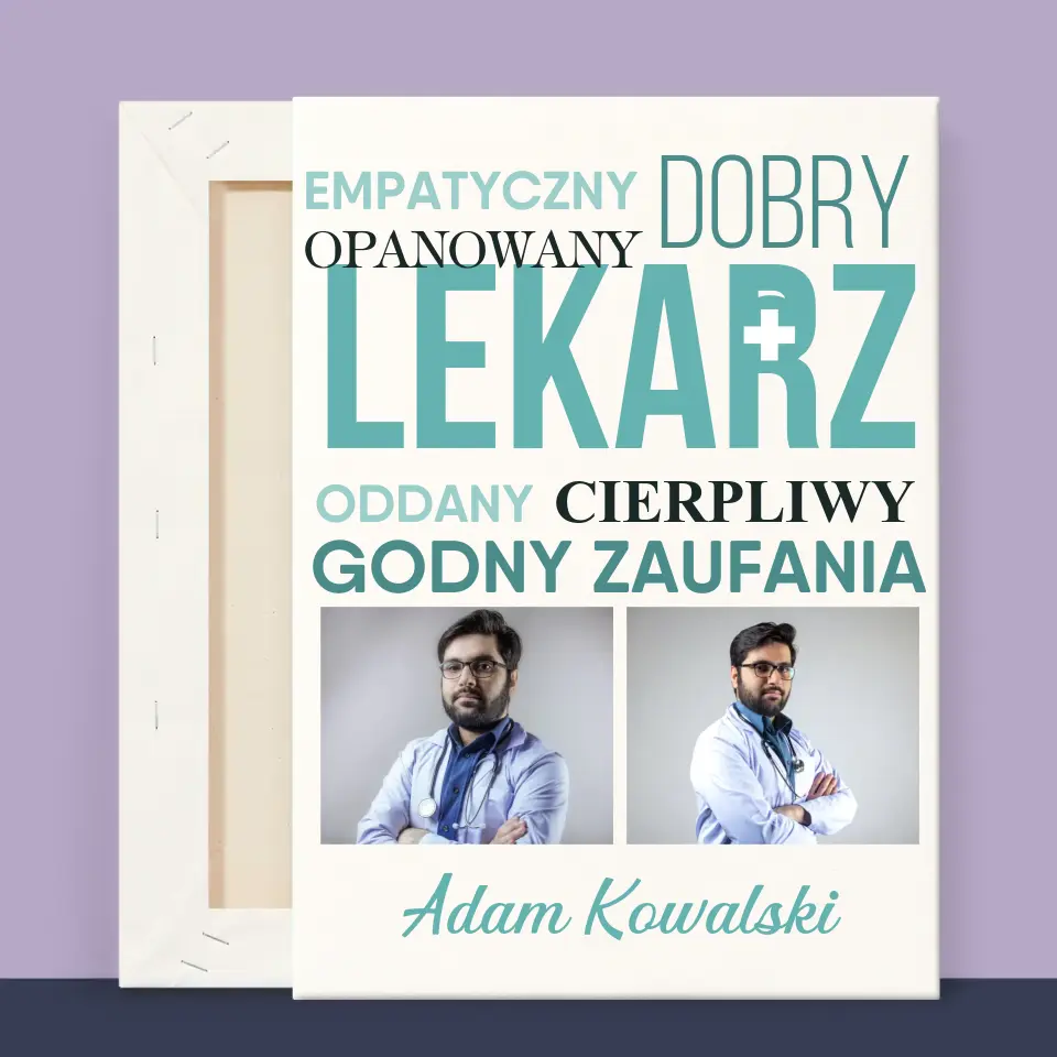Fotokolaż: Lekarz Cechy - Wydruk Obramowany - Image 13