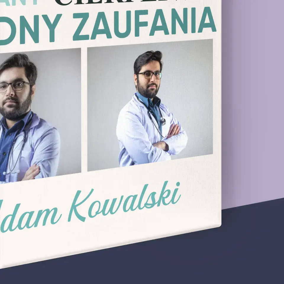 Fotokolaż: Lekarz Cechy - Wydruk Obramowany - Image 16