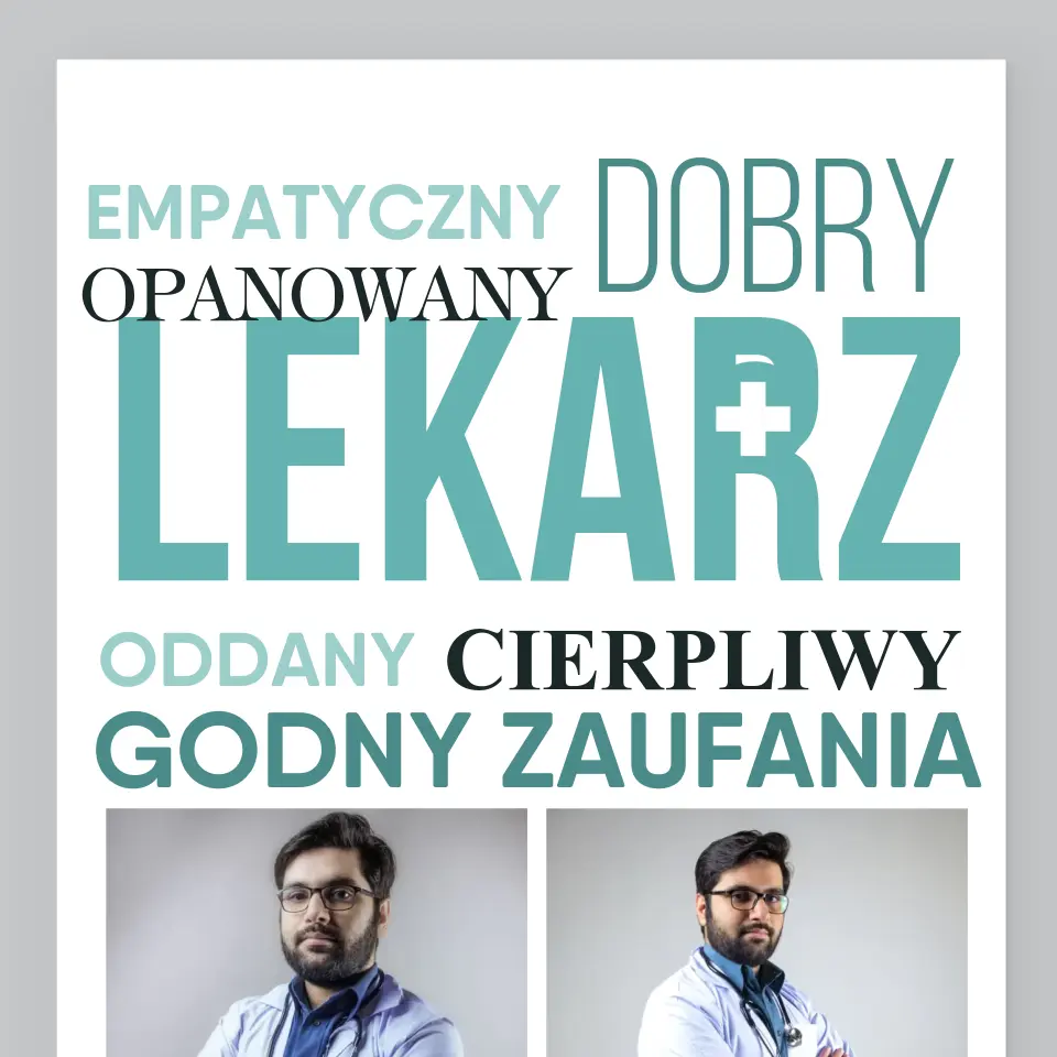 Fotokolaż: Lekarz Cechy - Wydruk Obramowany - Image 2