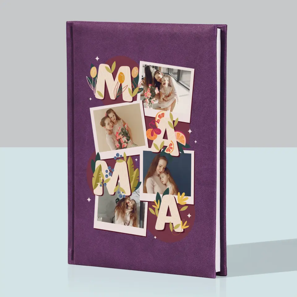Fotokolaż: Literki Mama - Notes Książkowy z Nadrukiem - Image 5