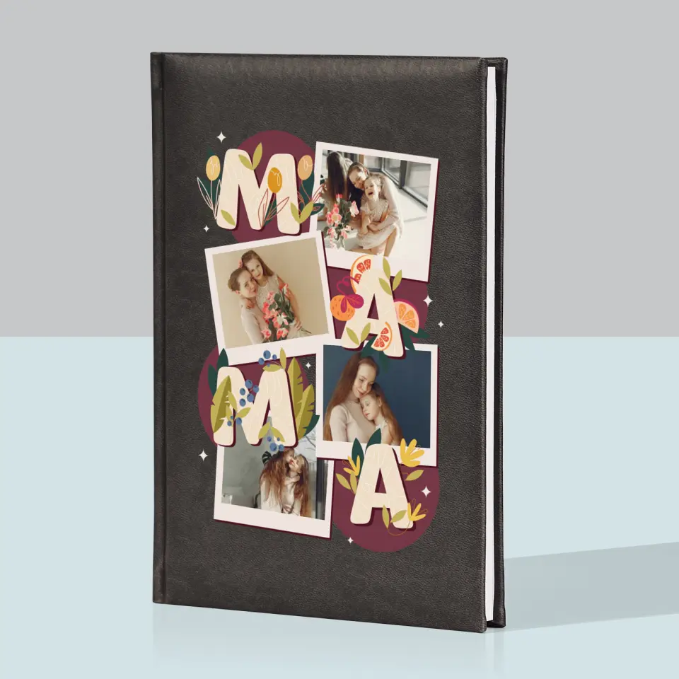 Fotokolaż: Literki Mama - Notes Książkowy z Nadrukiem - Image 6