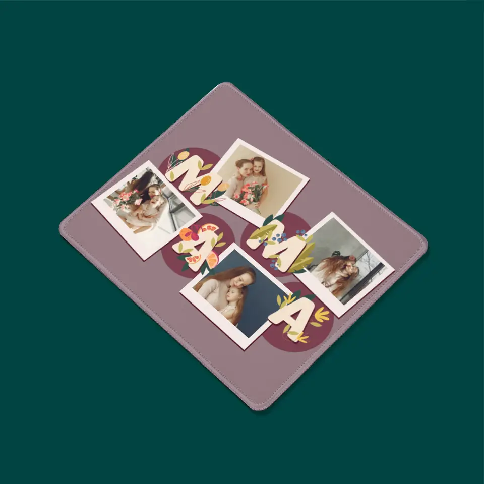 Fotokolaż: Literki Mama - Podkładka Pod Myszkę