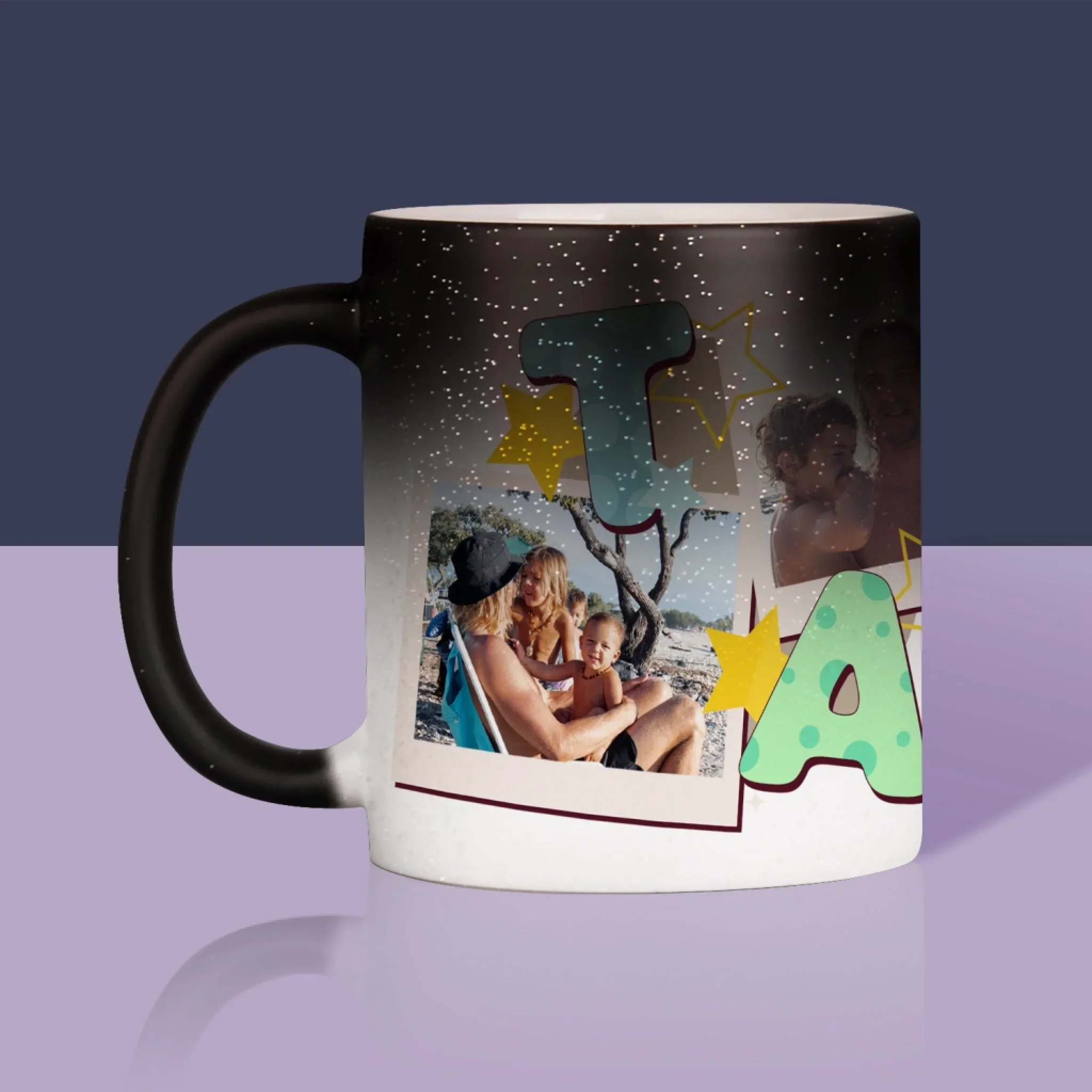 Fotokolaż: Literki Tata - Kubek z Nadrukiem - Image 11