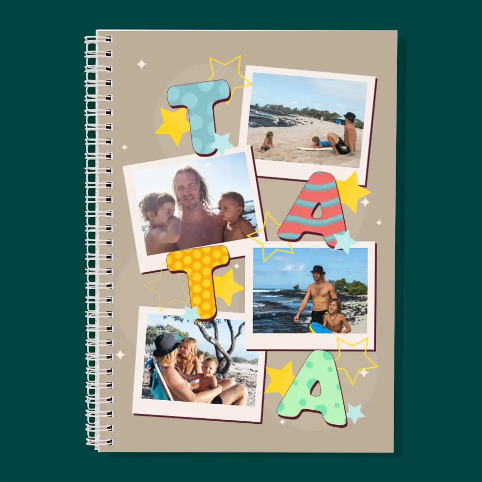 Fotokolaż: Literki Tata - Planer Dzienny z Nadrukiem - Image 3