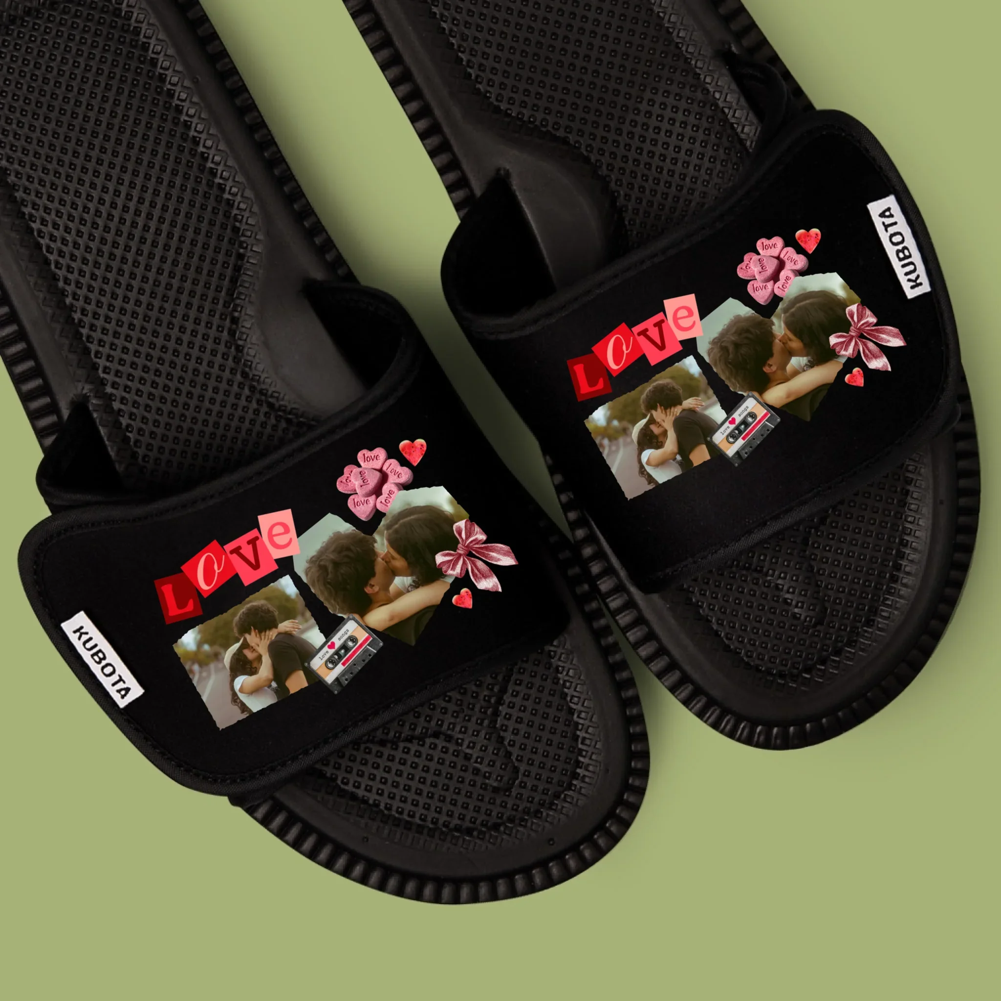 Fotokolaż: Love Retro - Klapki Kubota - Image 3